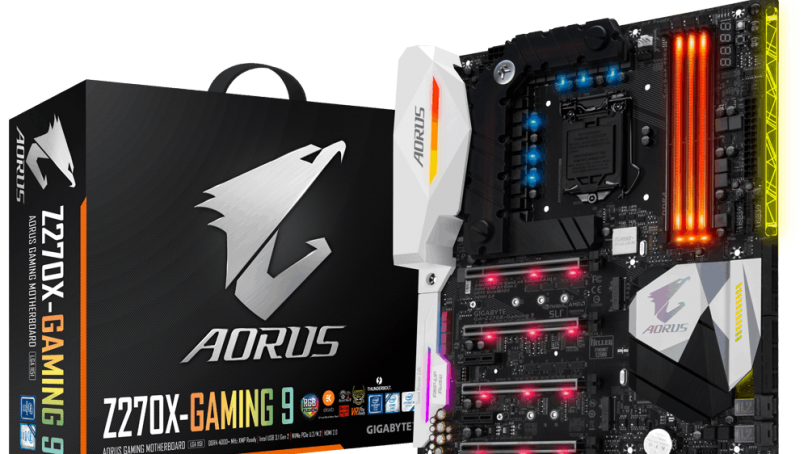 لوحة جيجابايت AORUS Z270X-Gaming 9 تفوز بالجائزة الذهبية Best Choice فى معرض كمبيوتكس 2017