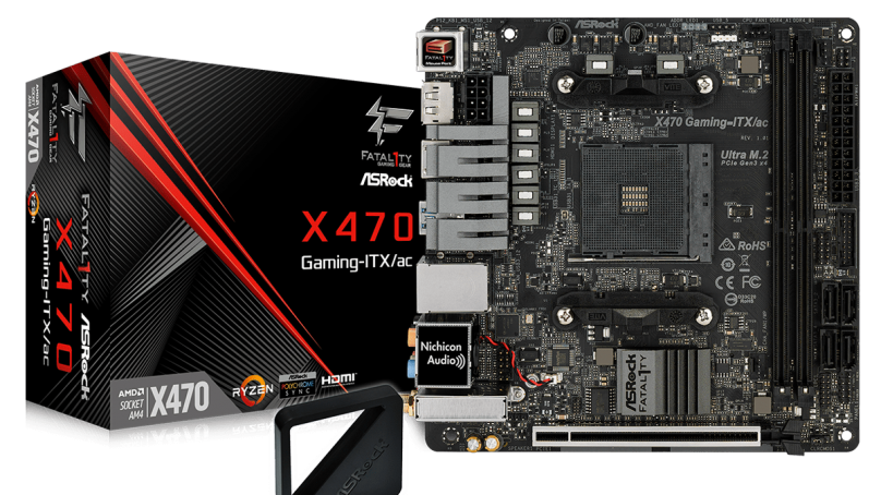 شركة ASRock تطلق Fatal1ty X470 Gaming ITX AC