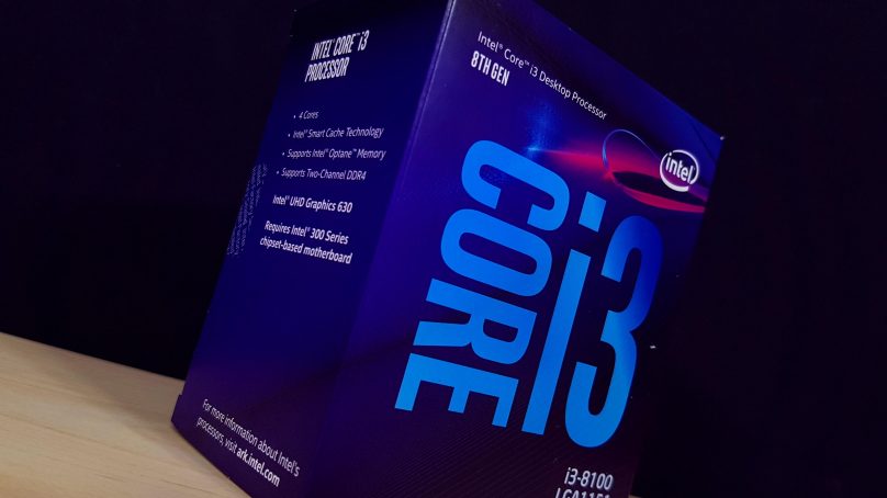 مراجعة المعالج المركزي Intel Core i3 8100