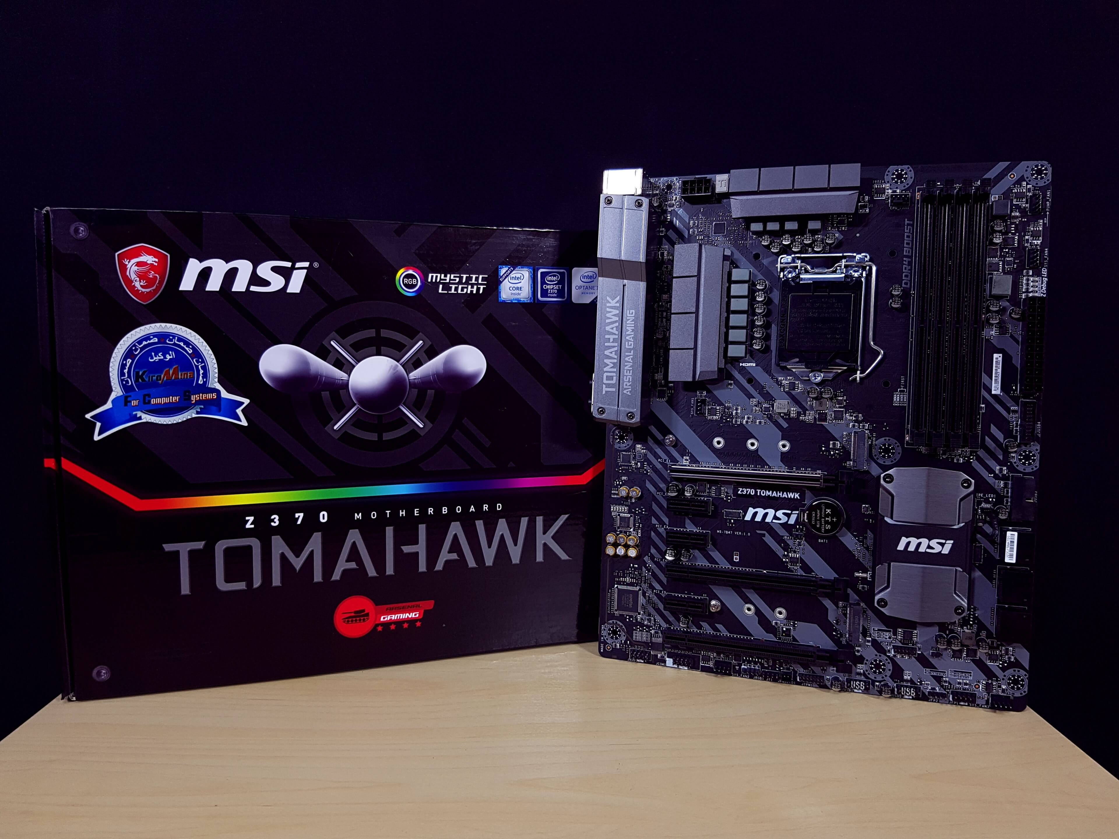 مراجعة اللوحة الأم MSI Z370 Tomahawk HDR Twenty Seven