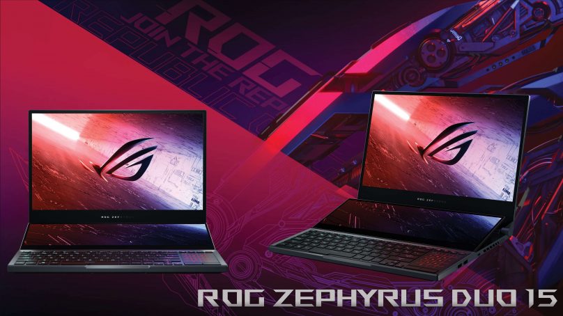 أسوس تعلن عن حاسب محمول جديد بشاشتين ROG Zephyrus Duo 15 للمحترفين