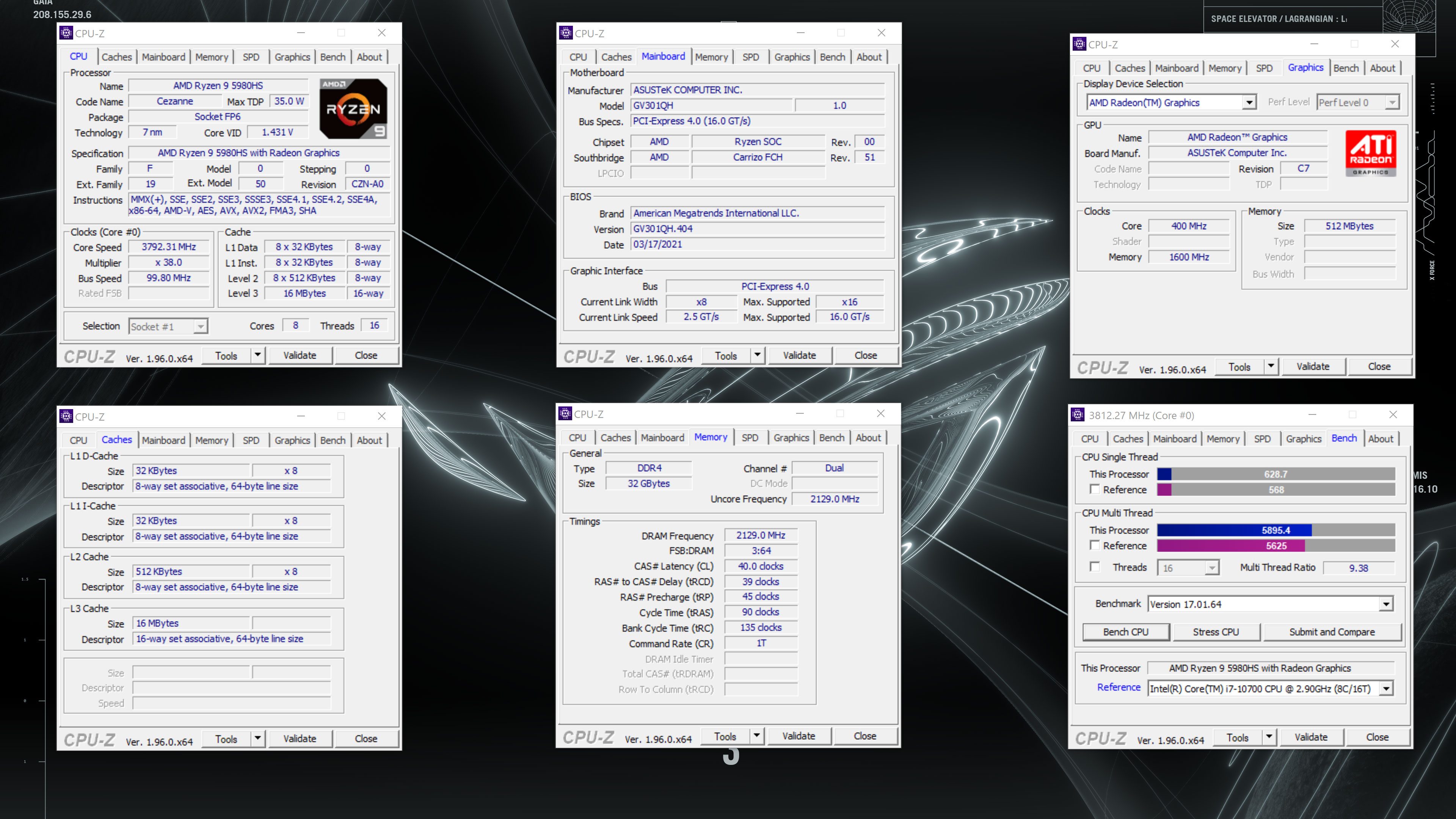 ASUS ROG Flow X13 Supernova Edition AMD CPU