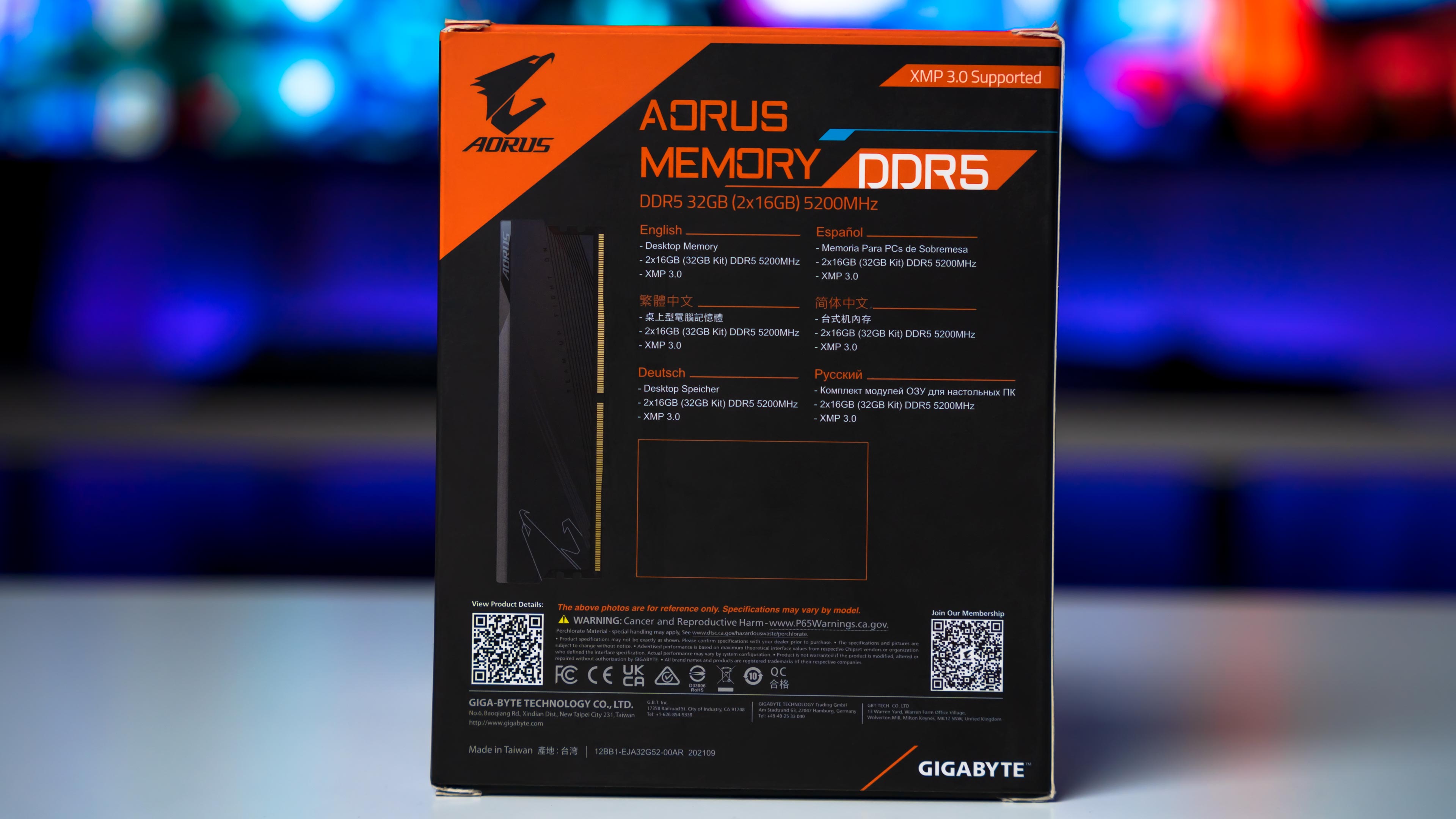 Aorus Memory DDR5 5200Mhz Box (4)