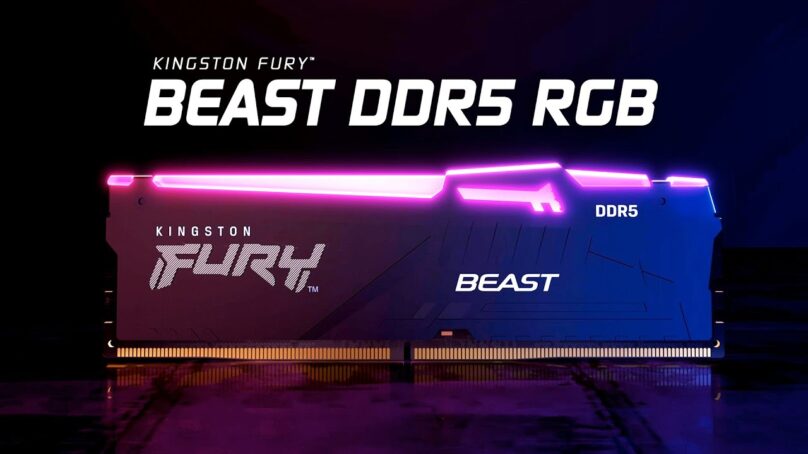 كينغستون تطلق Kingston FURY Beast DDR5 RGB لتعزيز أداء التشغيل