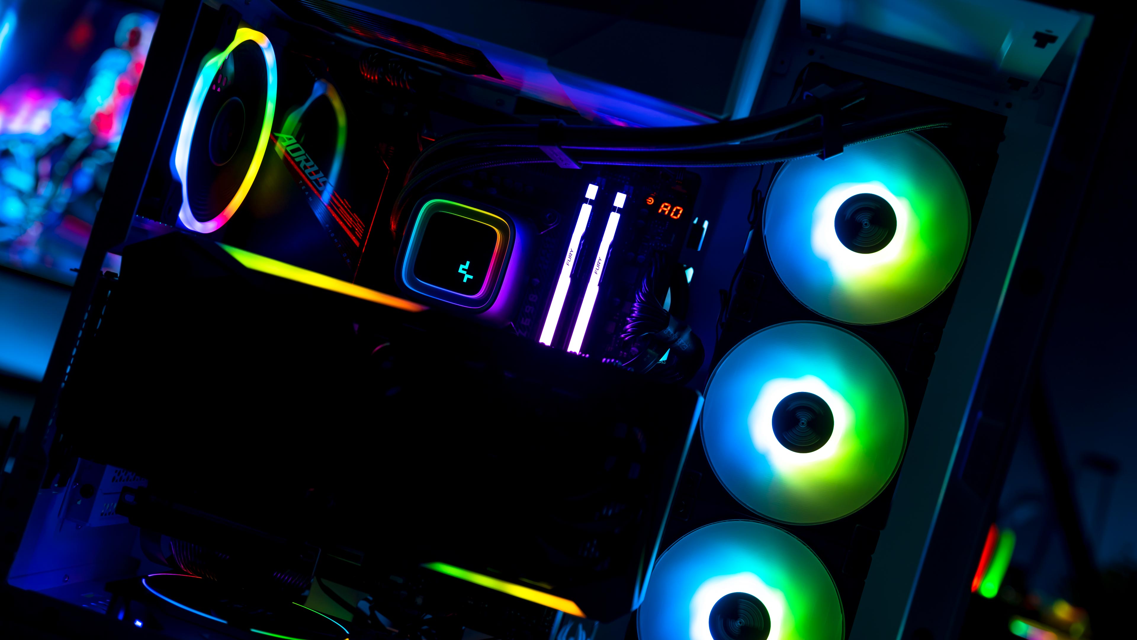 Intel 12900K Gaming PC 2022 RGB Lights (8)