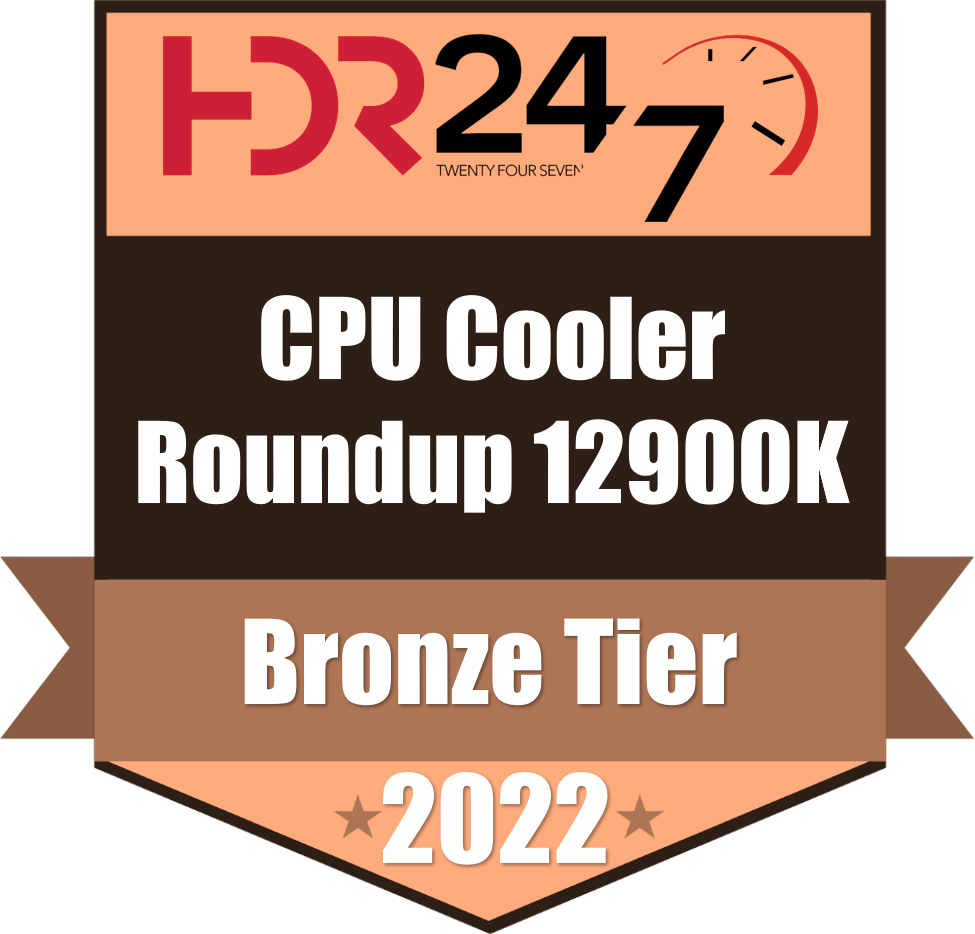 CPU Cooler Roundup Intel 12900K Bronze Tier Award