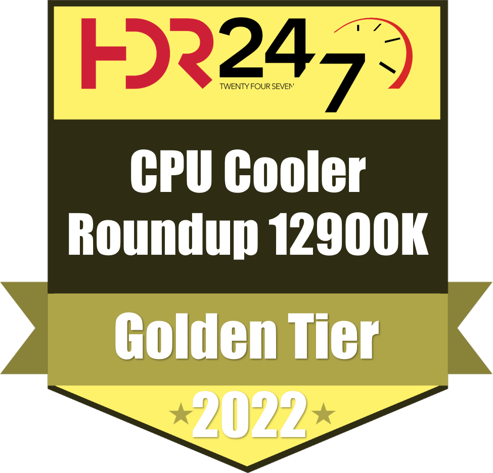 CPU Cooler Roundup Intel 12900K Golden Tier Award