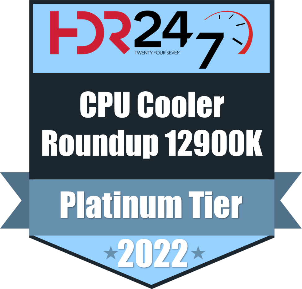 CPU Cooler Roundup Intel 12900K Platinum Tier Award