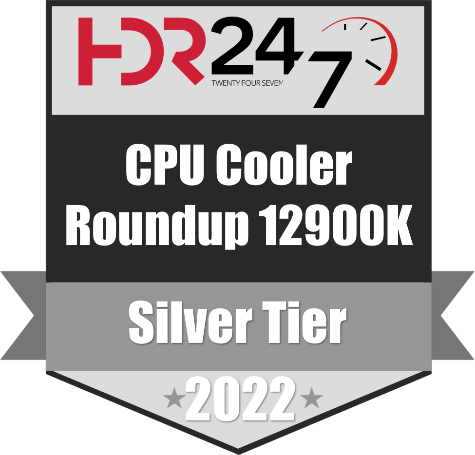 CPU Cooler Roundup Intel 12900K Silver Tier Award
