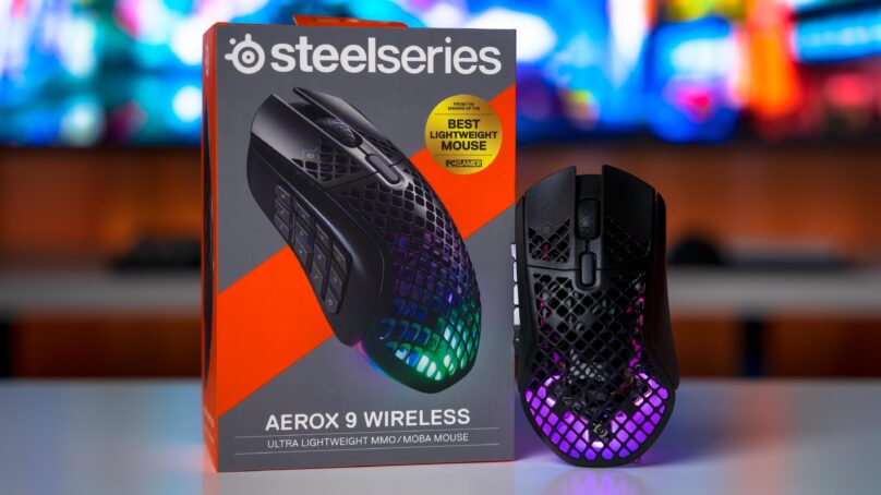 مراجعة SteelSeries Aerox 9 Wireless : فأرة متعددة الأزرار لألعاب MOBA