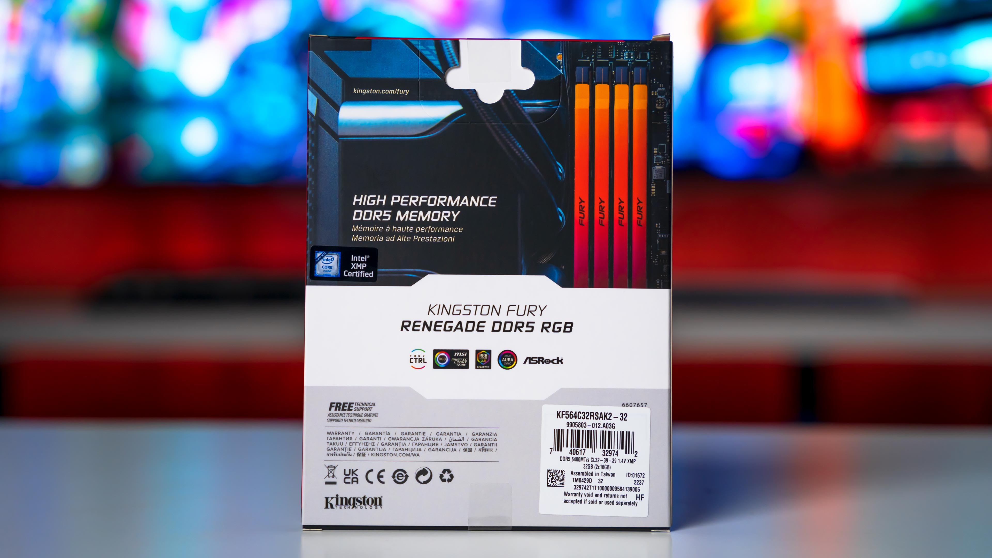 Kingston Fury Renegade RGB DDR5 6400Mhz 32GB Dual Kit Box (3)