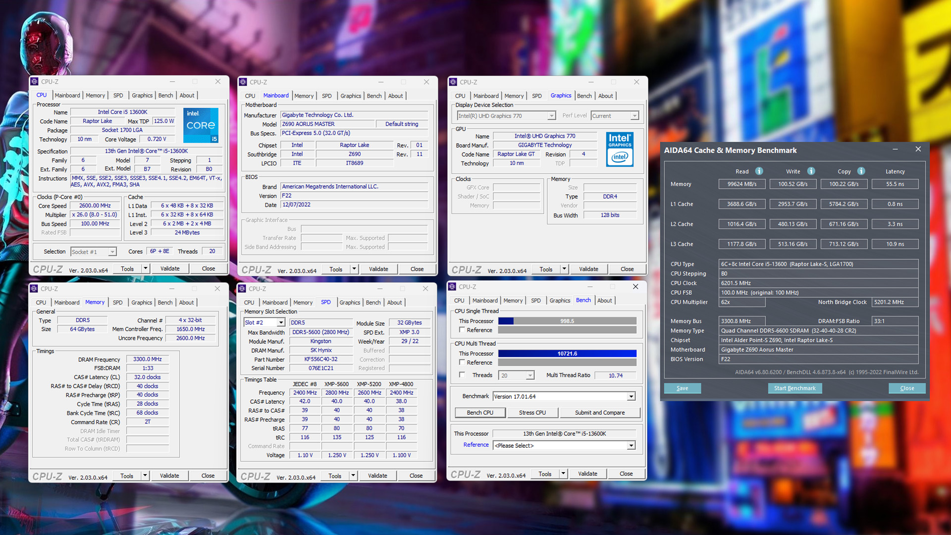 Intel-Core-i5-13600K-Overclocking-64GB-Memory-6600Mhz