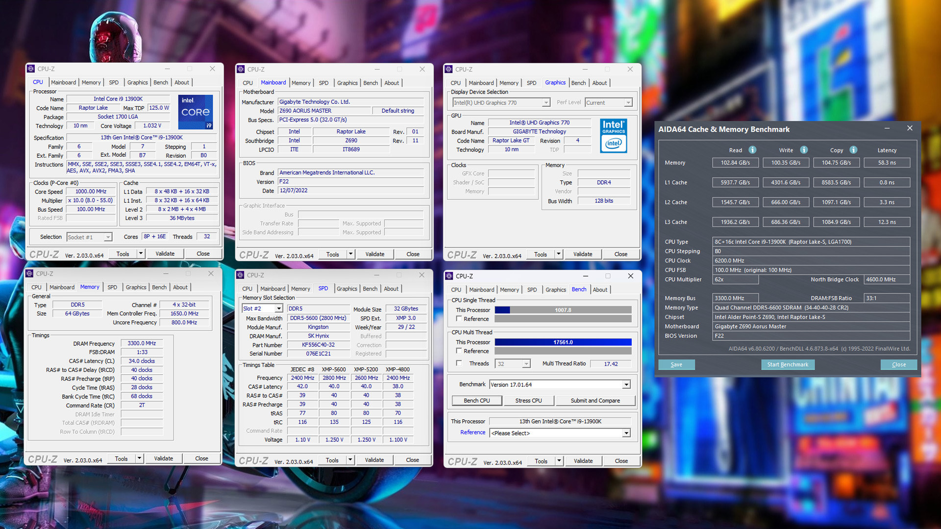 Intel-Core-i9-13900K-Overclocking-64GB-Memory-6600Mhz