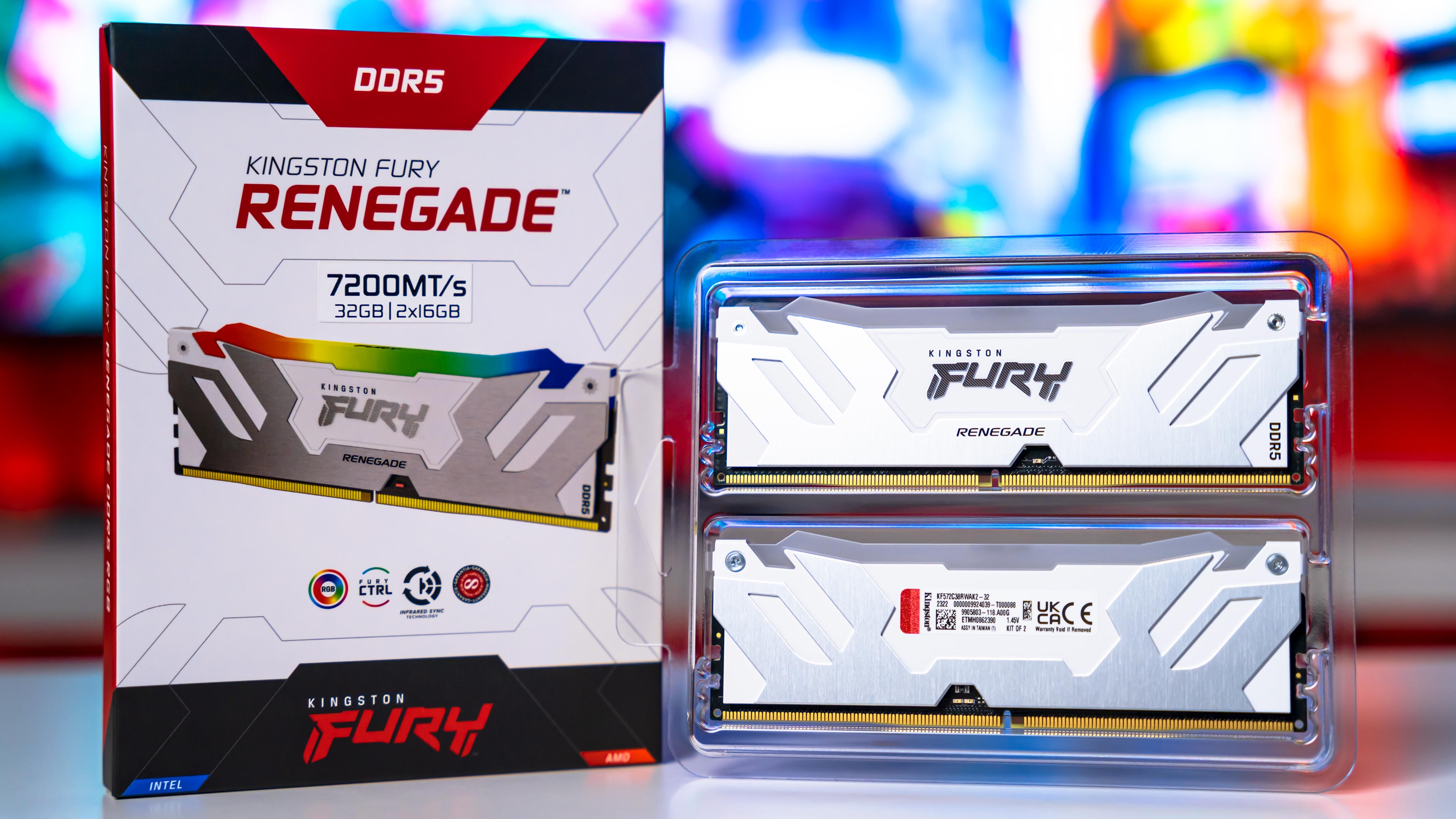 Kingston Fury Renegade White RGB DDR5 7200MHz Box (8)