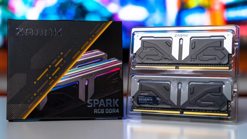 مراجعة ذواكر Zadak Spark RGB DDR4 4266Mhz 16GB Dual Kit