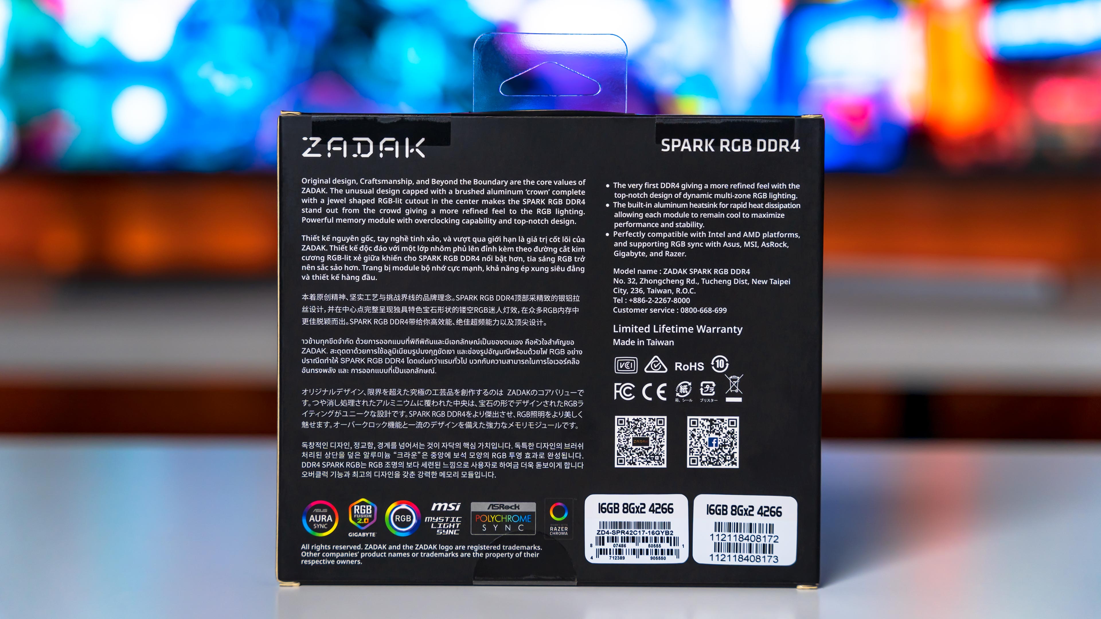 Zadak Spark RGB DDR4 4266Mhz Box (5)