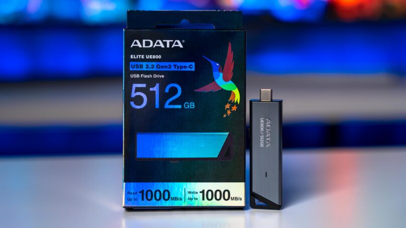 مراجعة ADATA UE800 512GB USB-C : حجم صغير بأداء جيد