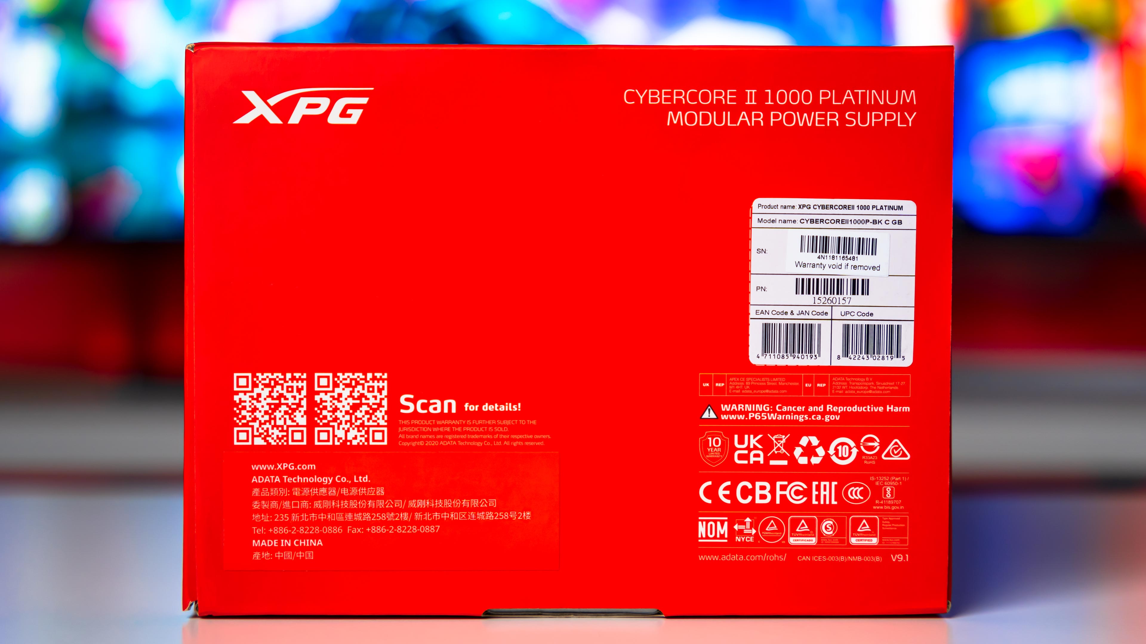 XPG Cybercore II 1000W Platinum Box (7)