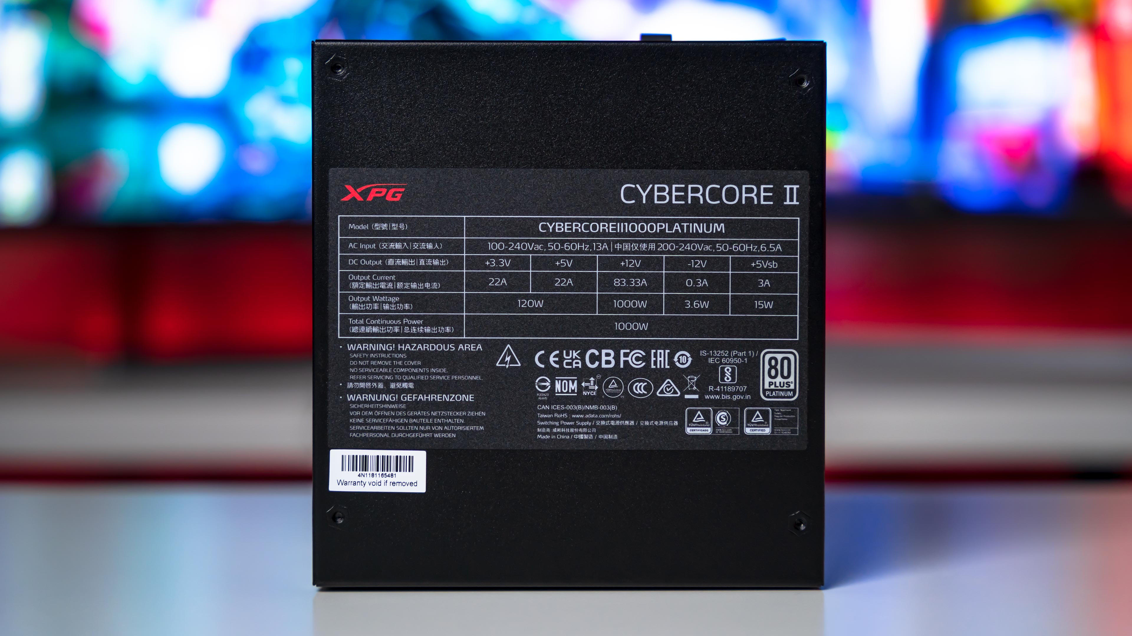 XPG Cybercore II 1000W Platinum PSU (1)