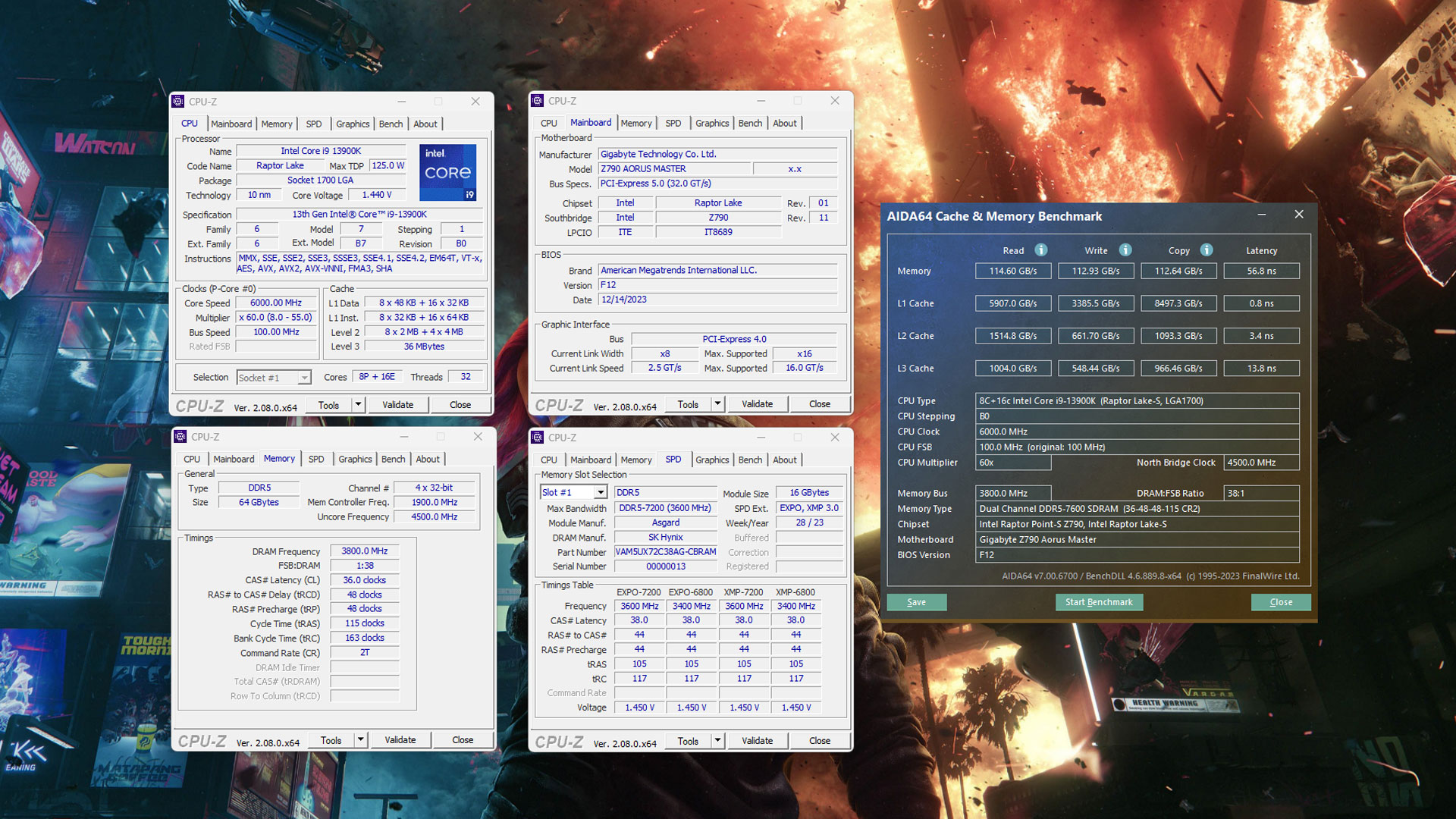 Asgard Bargi RGB DDR5 32GB 7200Mhz Intel Overclocking 4-Dimm 7600Mhz