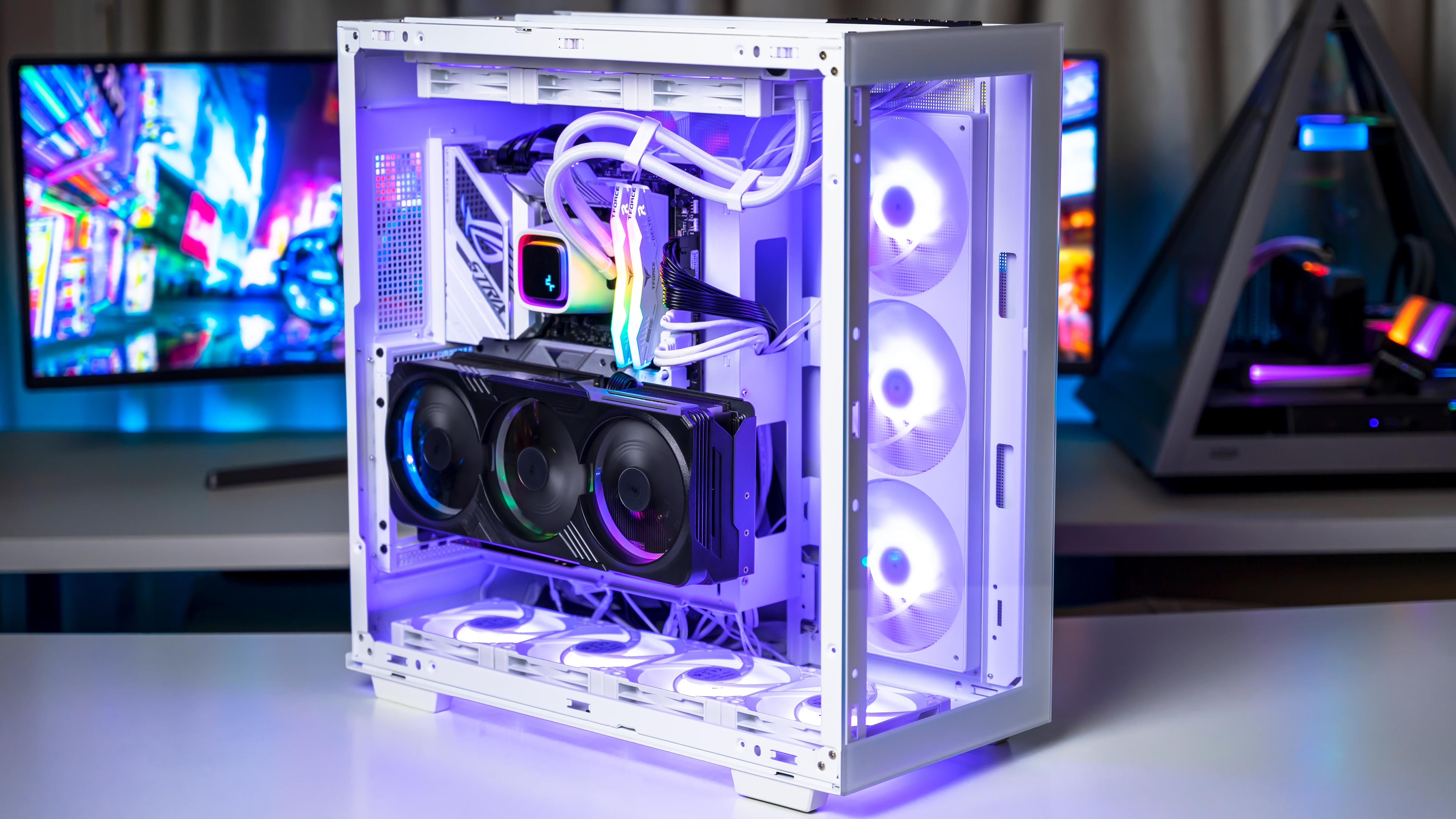 Deepcool Z790 White Gaming PC 2024 Light On (1)