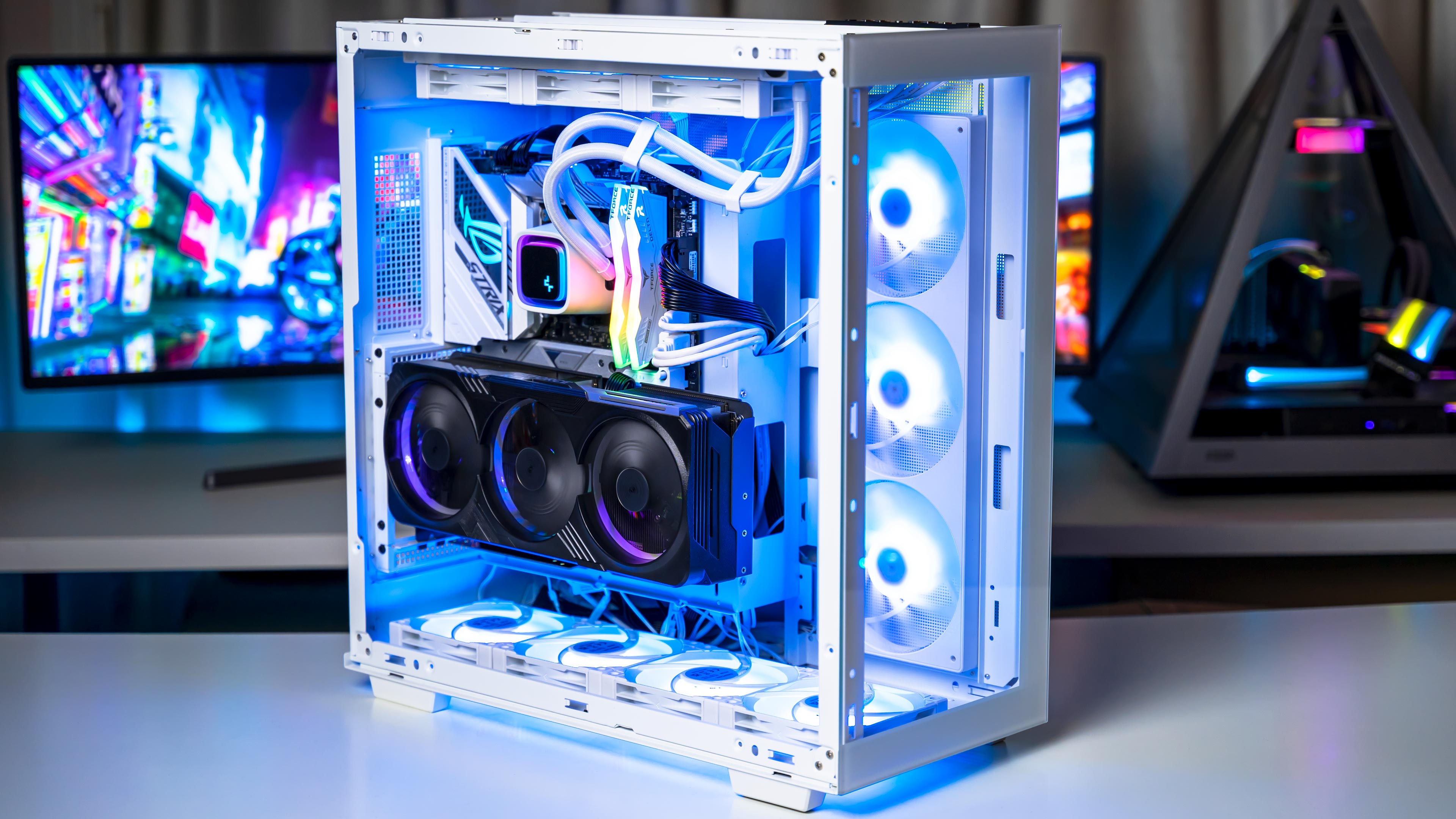 Deepcool Z790 White Gaming PC 2024 Light On (2)