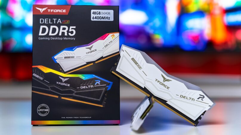 مراجعة TeamGroup TForce Delta RGB DDR5 6400Mhz 48GB Kit