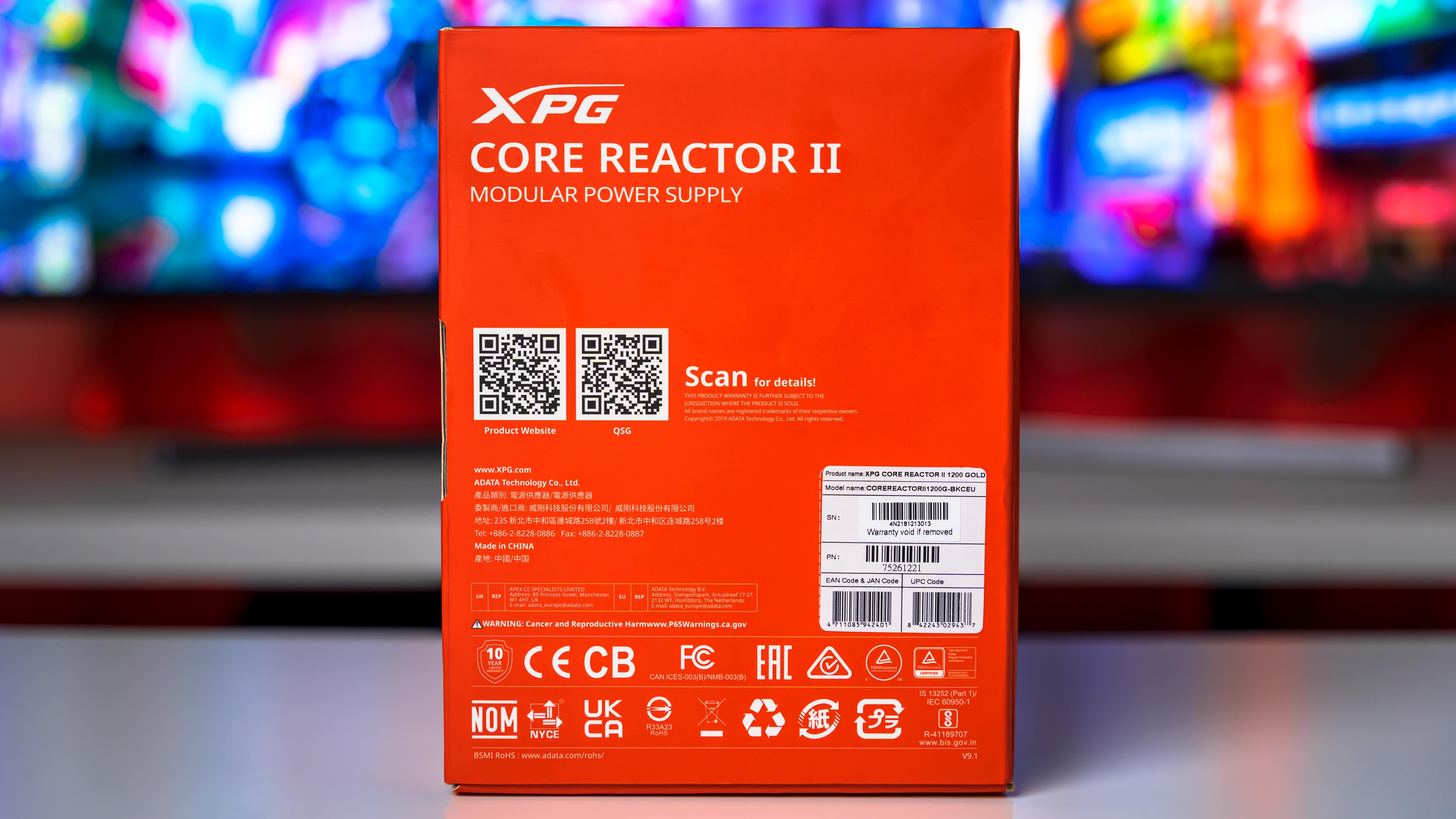 XPG Core Reactor II 1200W Gold Box (3)