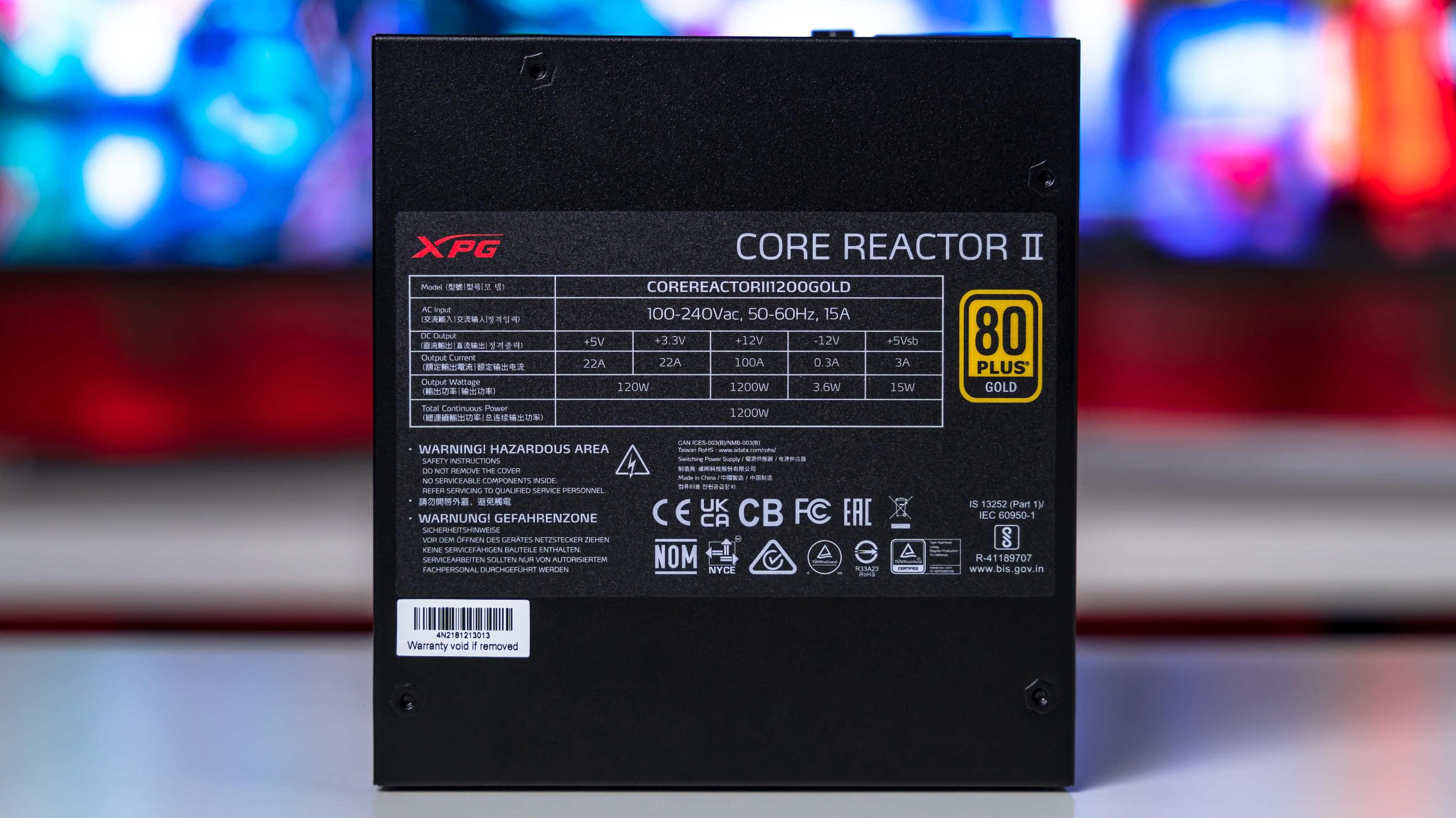 XPG Core Reactor II 1200W Gold Power (1)