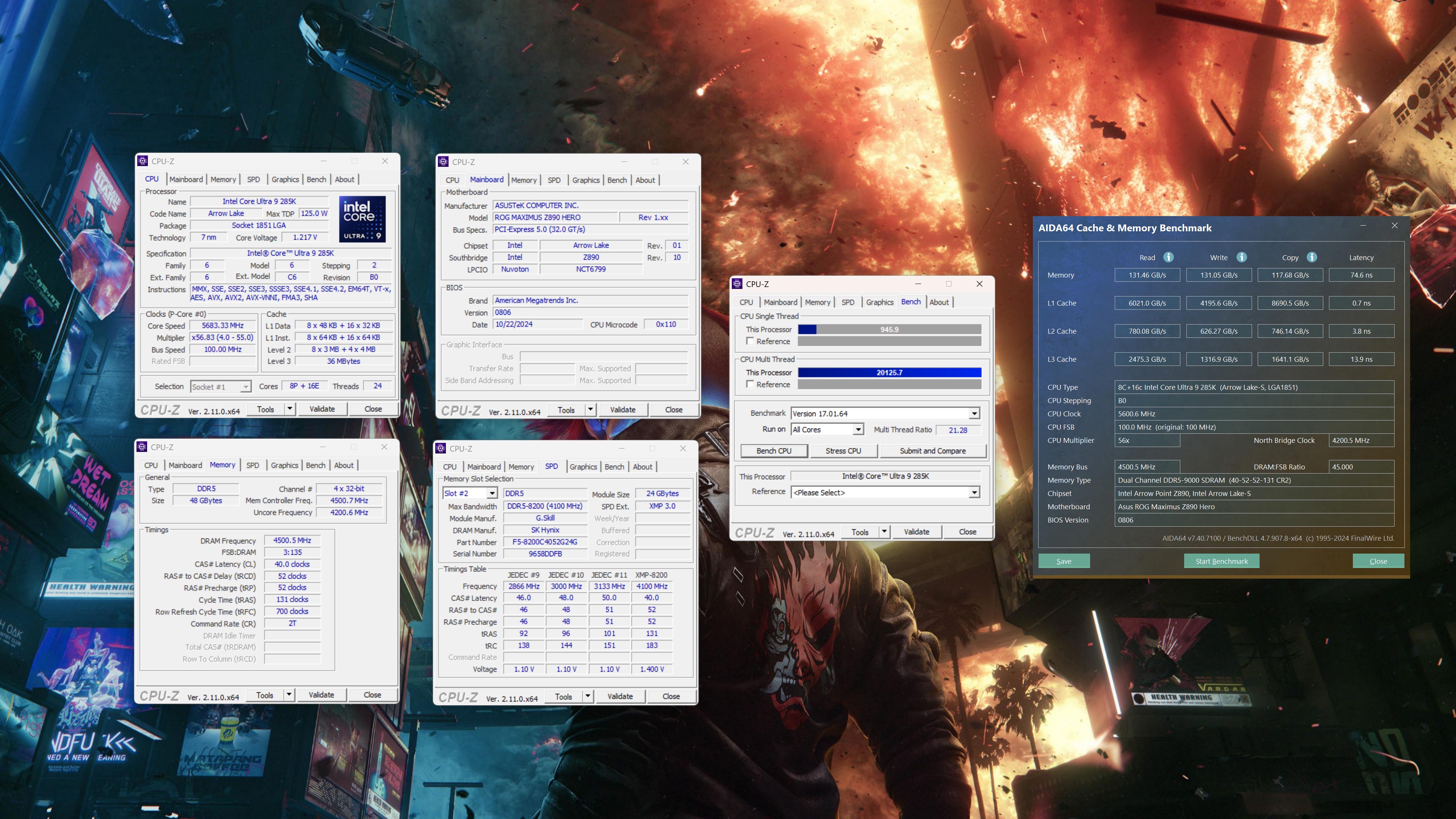 ASUS ROG Maximus Z890 Hero Overclocking