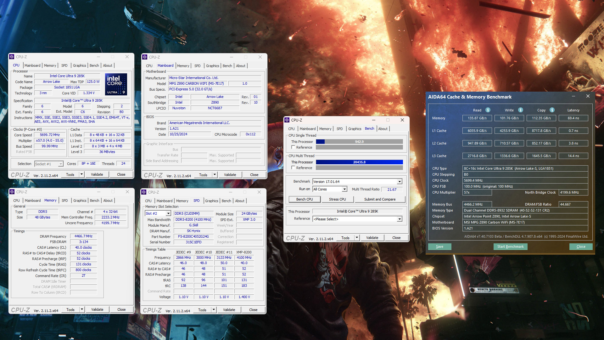 MSI MPG Z890 Carbon WiFi Overclocking