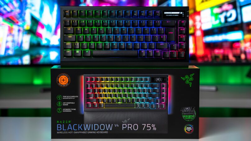 مراجعة Razer Blackwidow V4 Pro 75% : لوحة مفاتيح بشاشة OLED