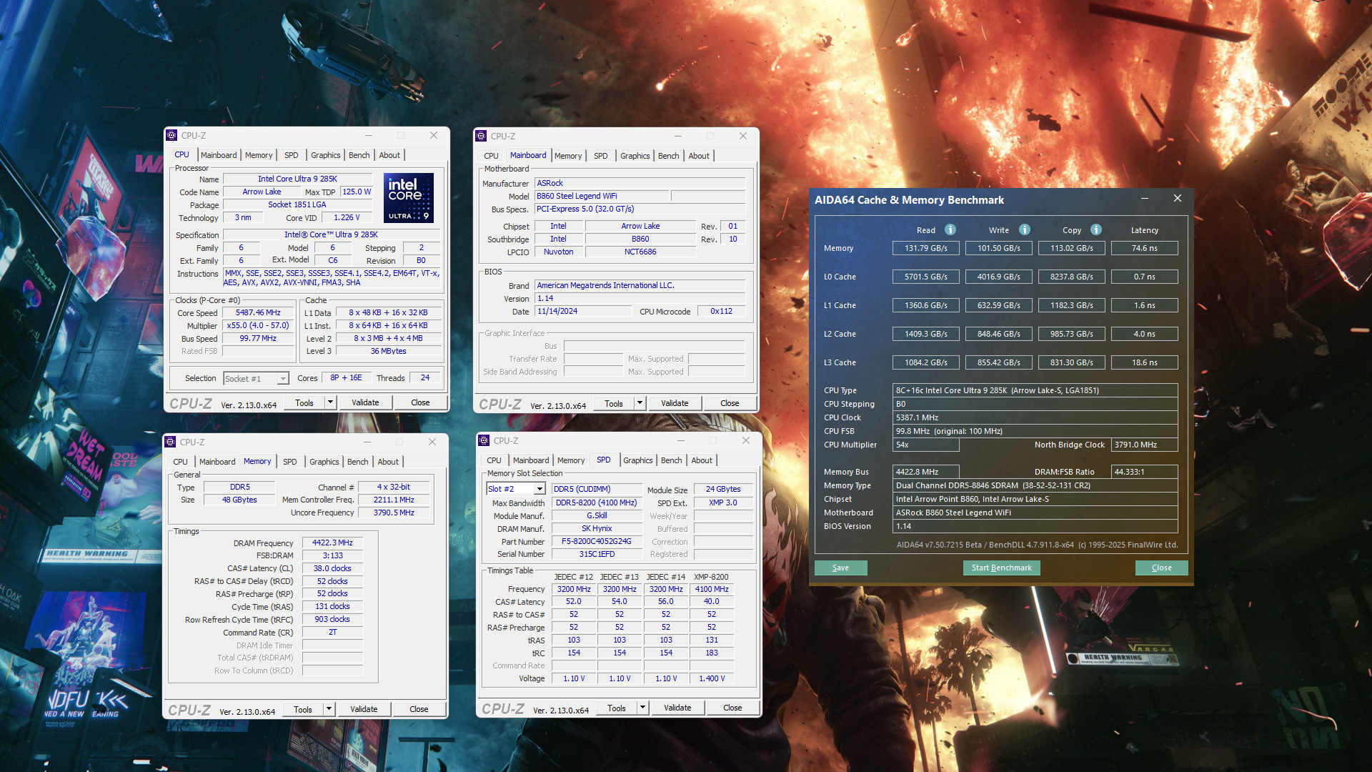 ASRock B860 Steel Legend WiFi Memory Overclocking