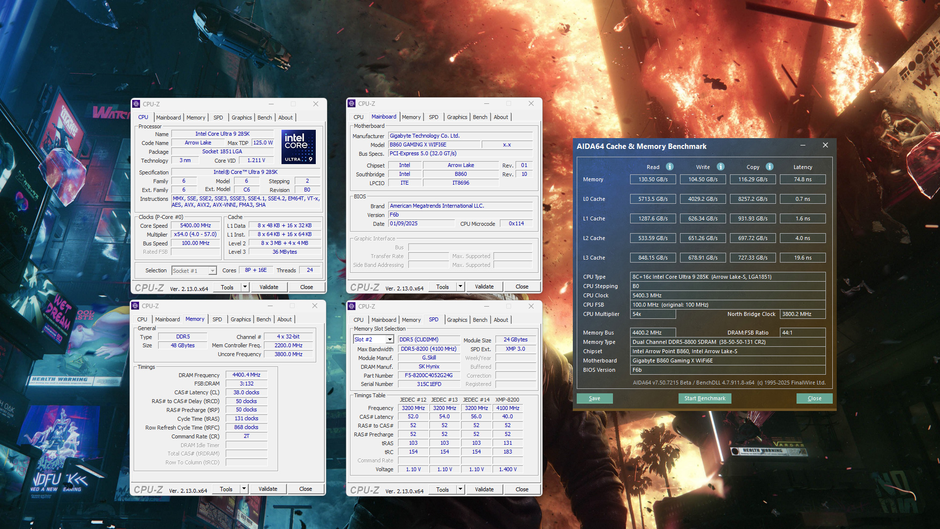 Gigabyte B860 Gaming X WIFi6E Memory Overclocking