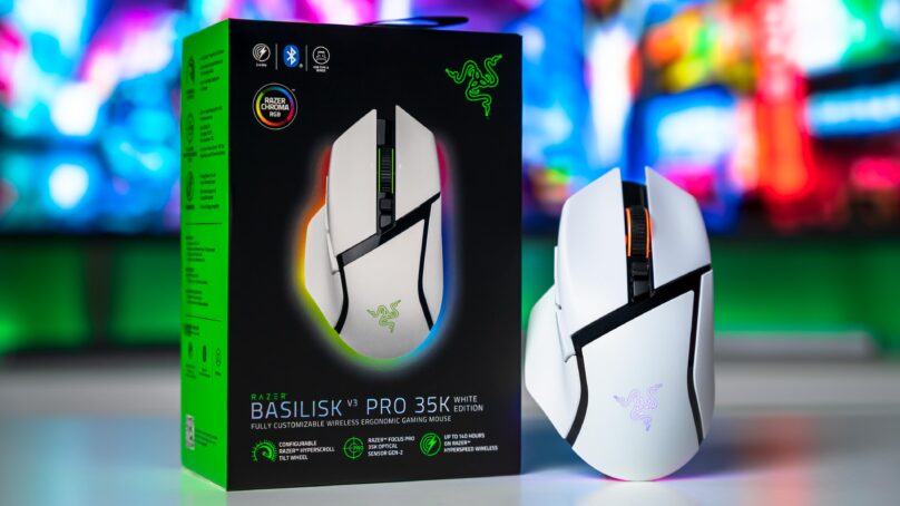 مراجعة Razer Basilisk V3 Pro 35K : أداء رائع بعمر بطارية قوي