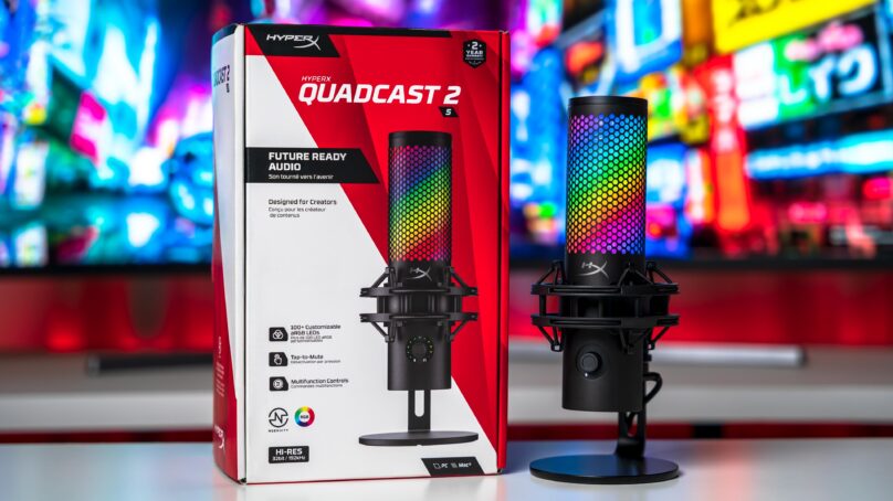 مراجعة HyperX Quadcast 2S : ميكروفون بأداء رائع وتخصيصات اضاءة متعددة