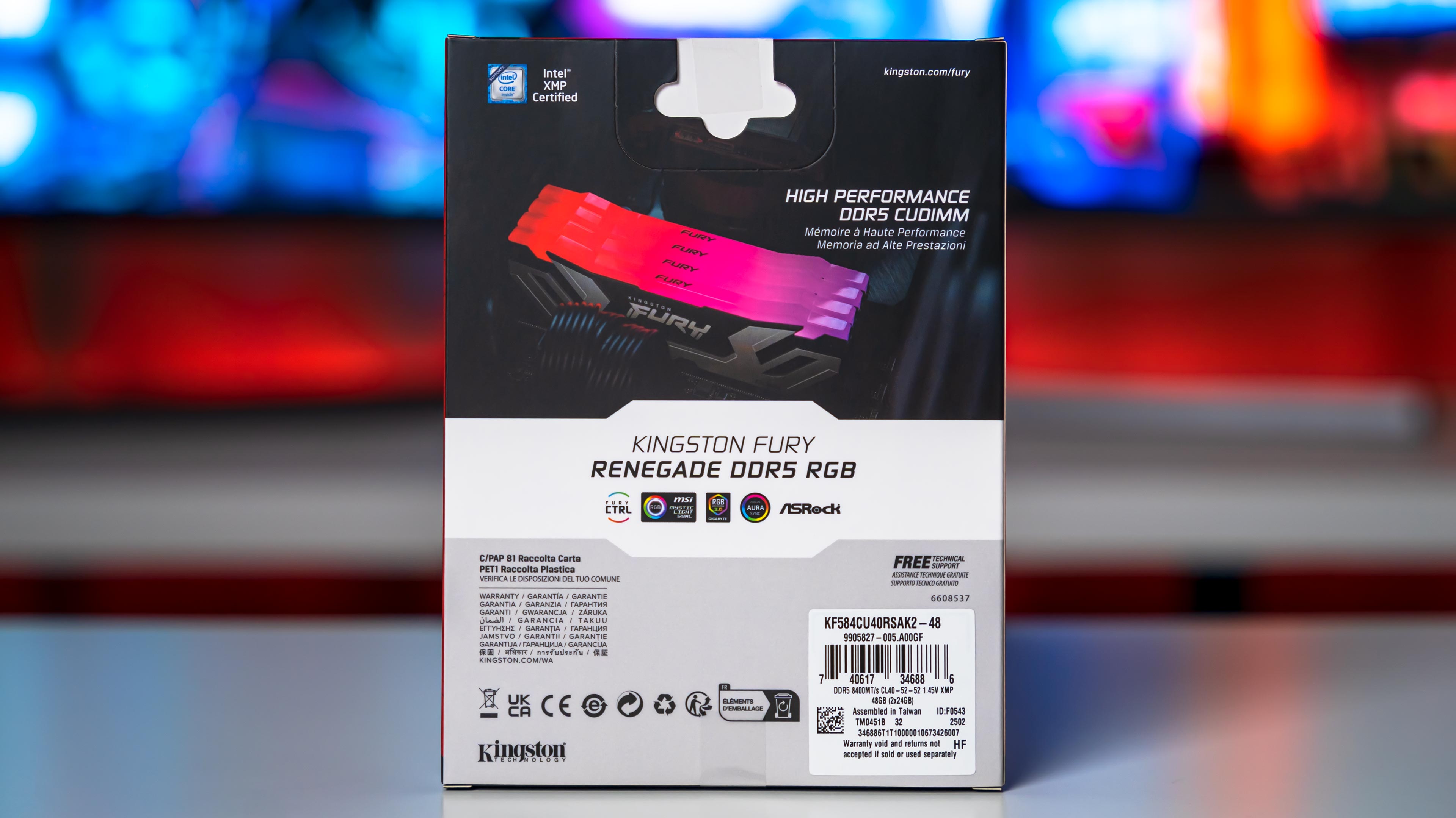 Kingston Fury Renegade RGB DDR5 8400Mhz 48GB Box (3)