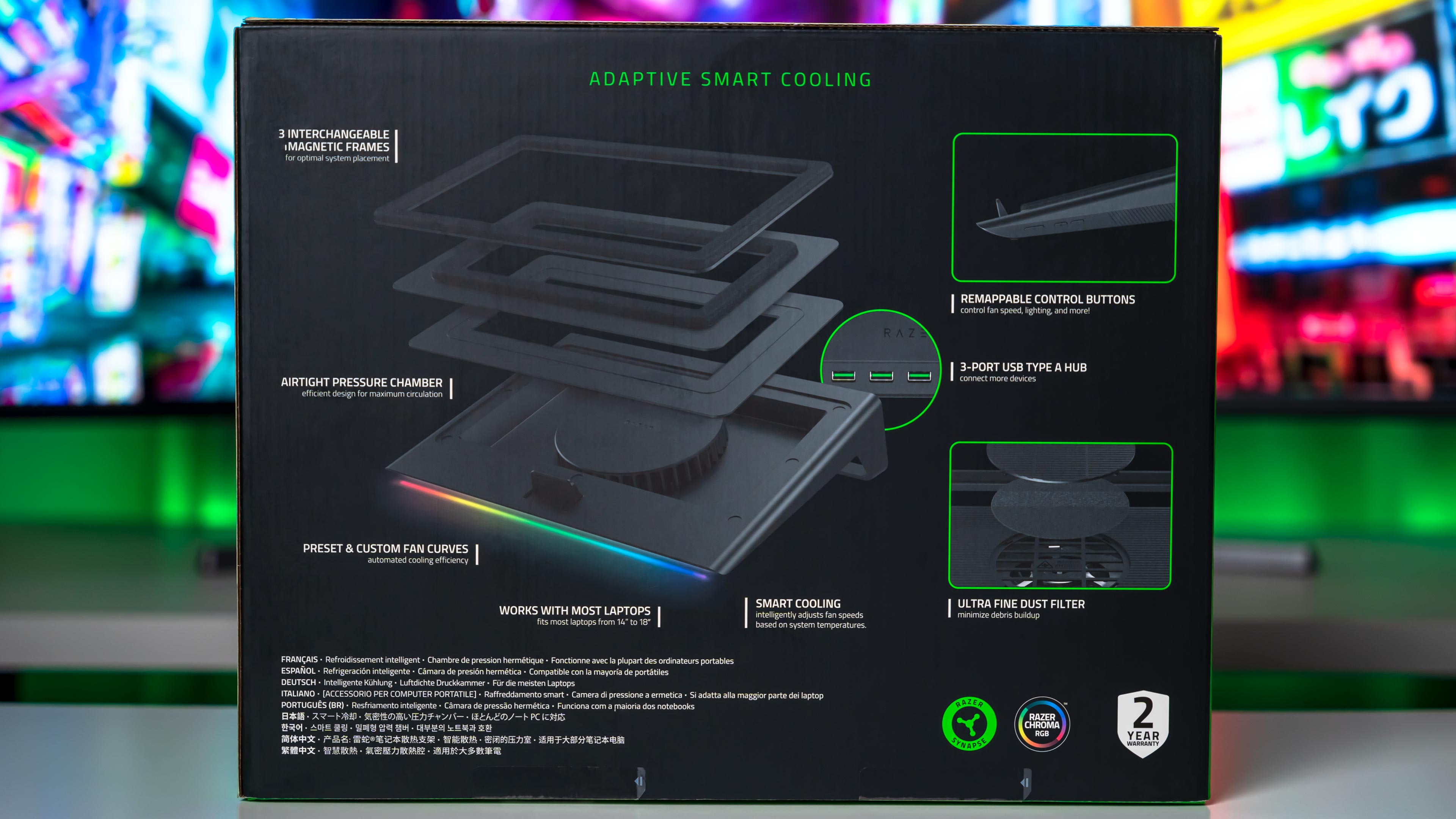 Razer Laptop Cooling Pad Box (3) Razer Laptop Cooling Pad Box (3)