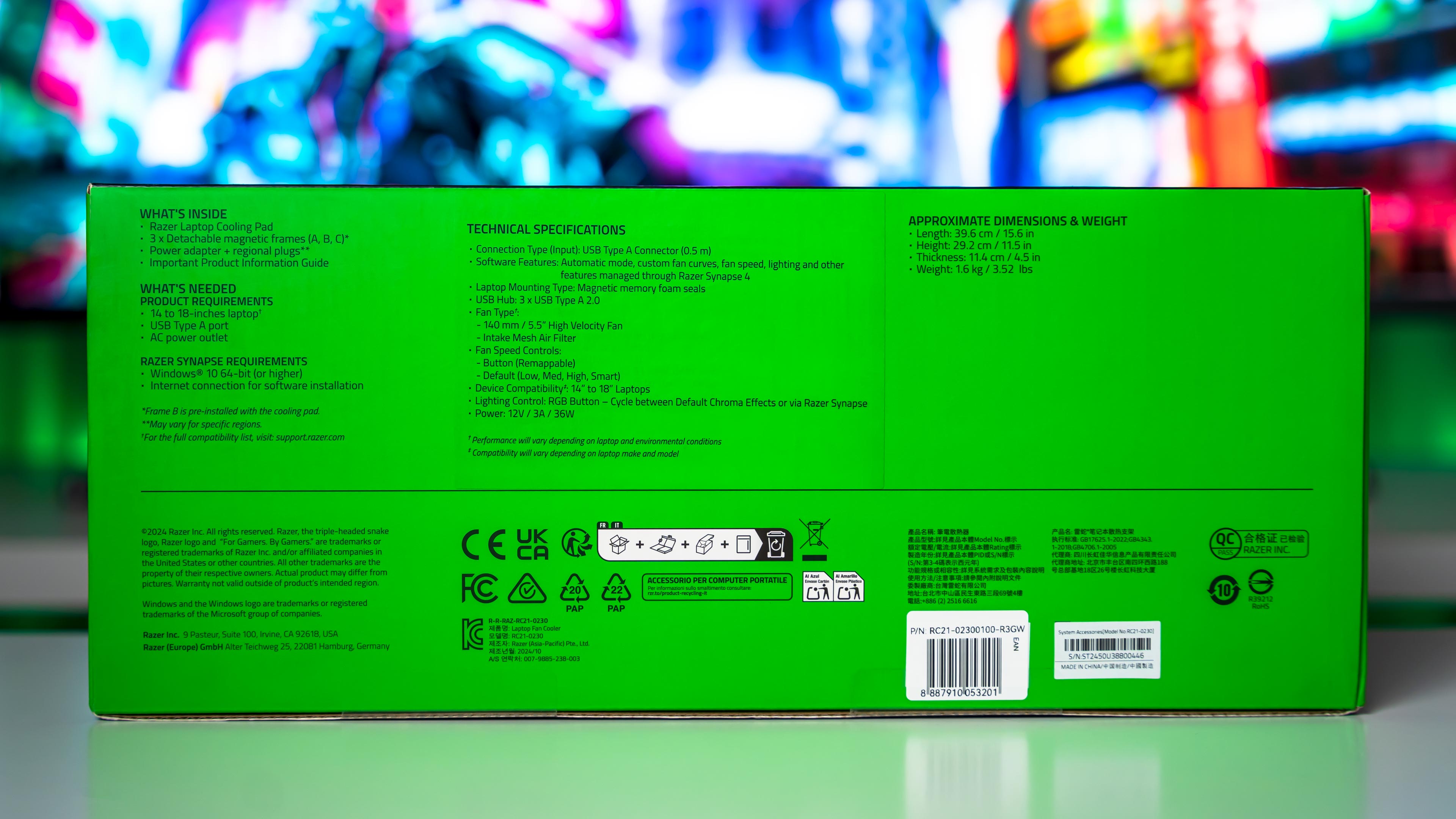 Razer Laptop Cooling Pad Box (7) Razer Laptop Cooling Pad Box (7)