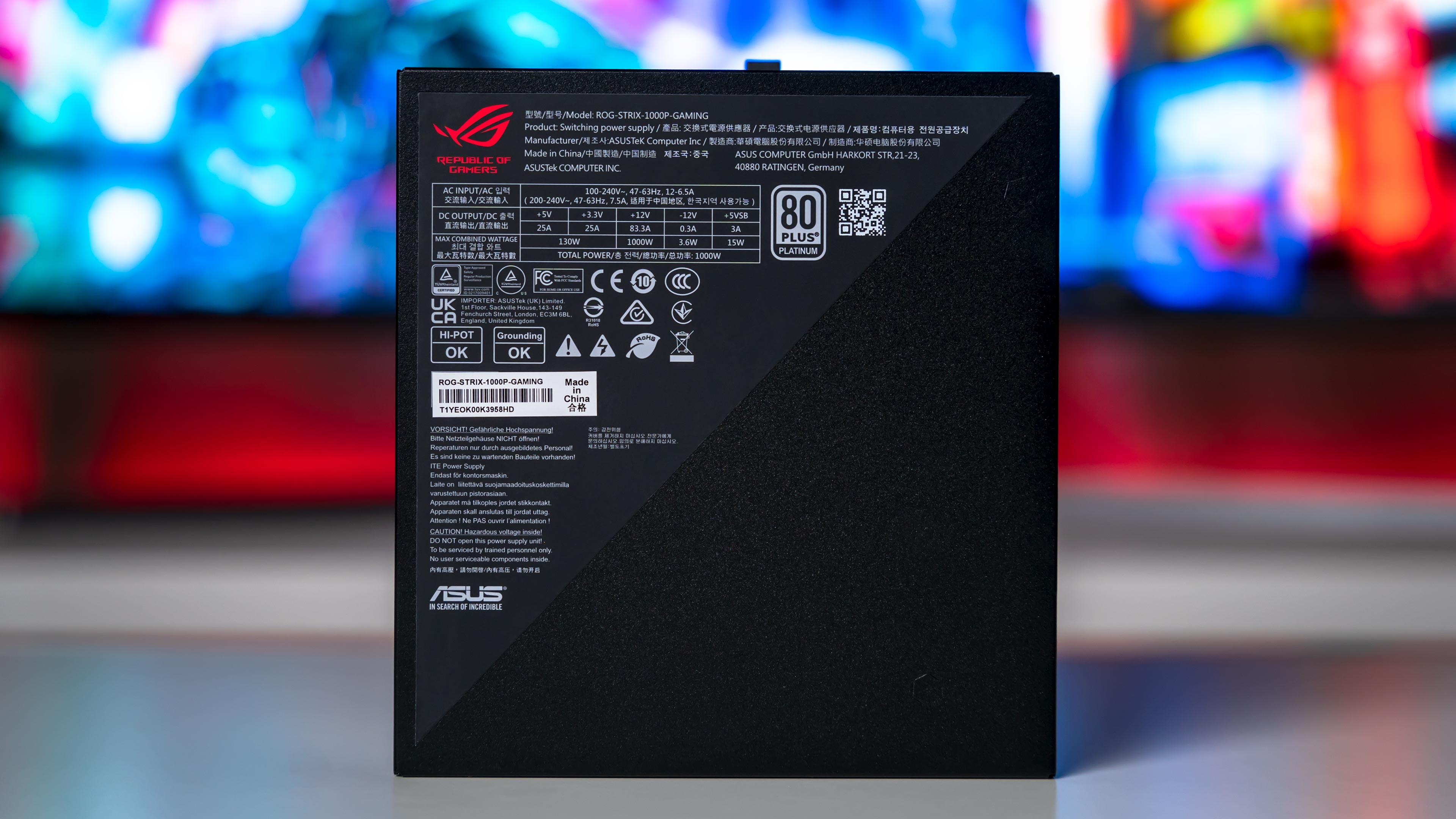 ASUS ROG Strix 1000W Platinum PSU (1)