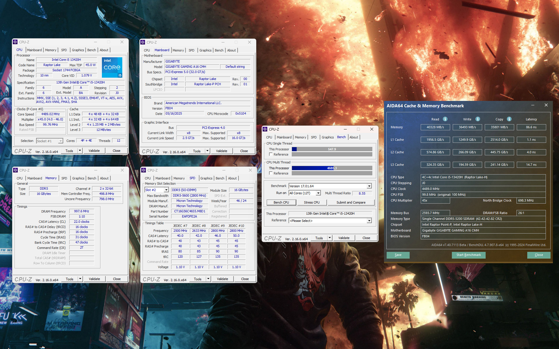 Gigabyte Gaming A16 Stock