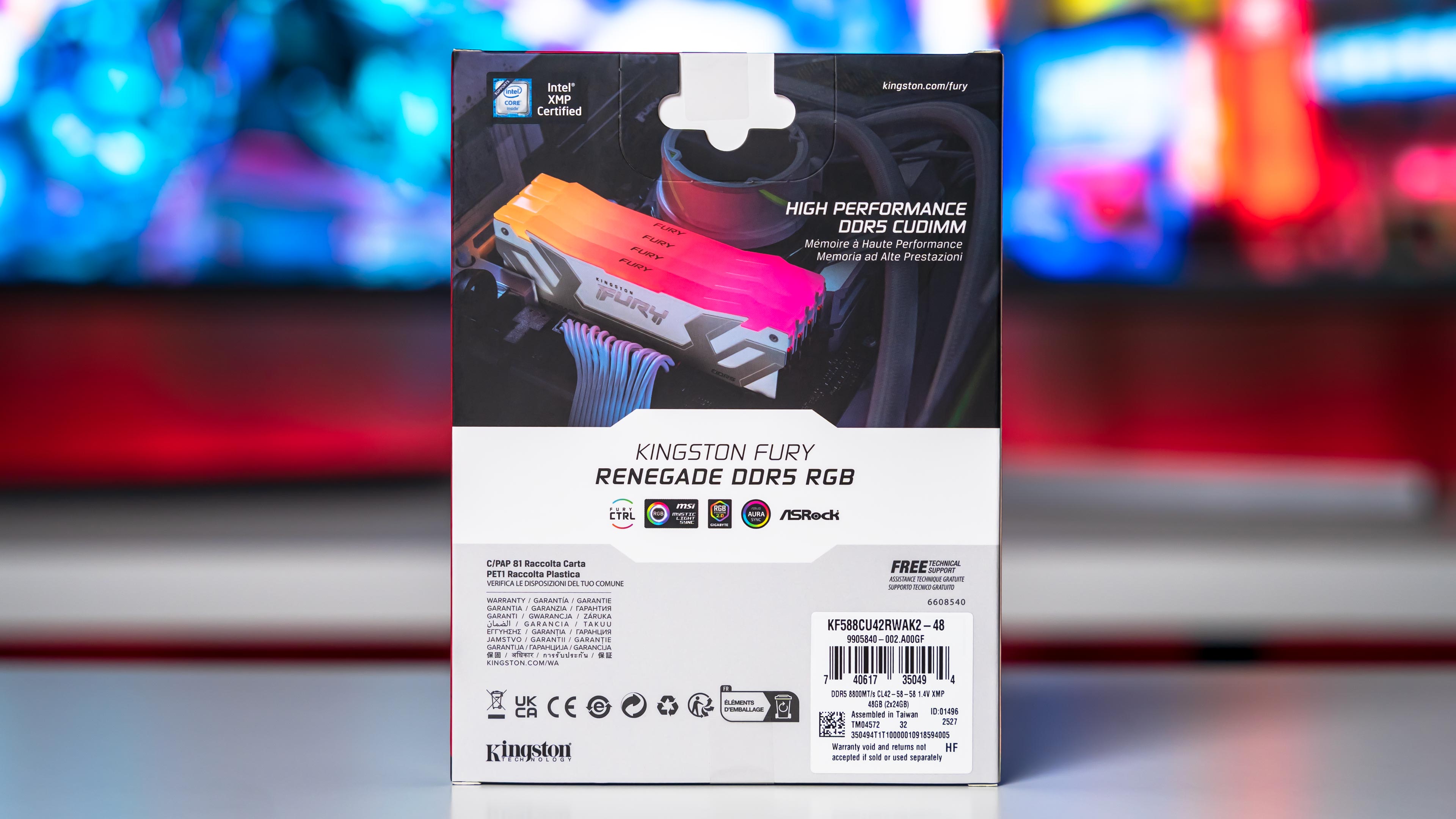 Kingston Fury Renegade RGB DDR5 8800MHz 48GB Box (3)