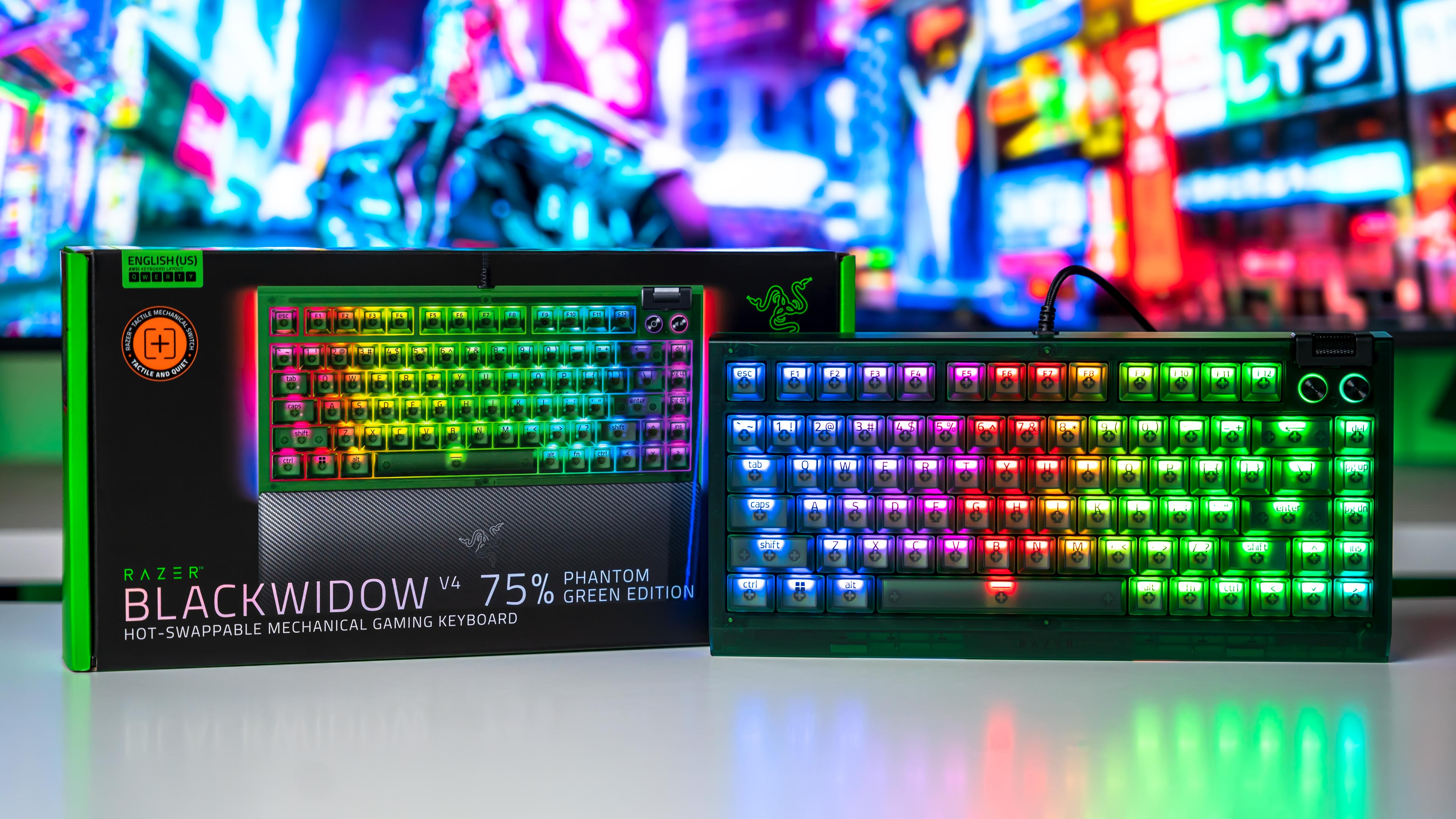 Razer Blackwidow V4 75% Phantom Green Edition