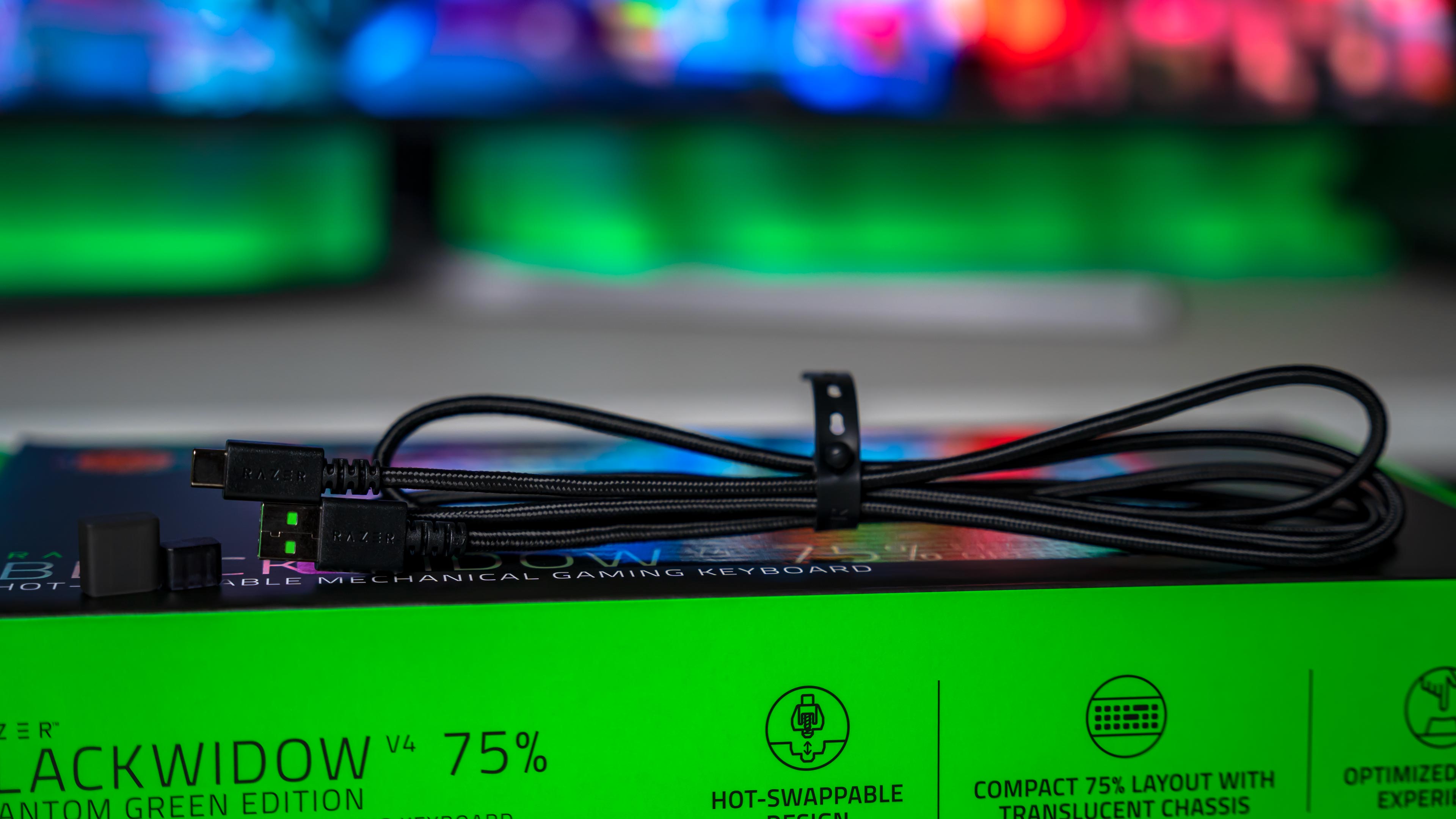 Razer Blackwidow V4 75% Phantom Green Edition Box (12)