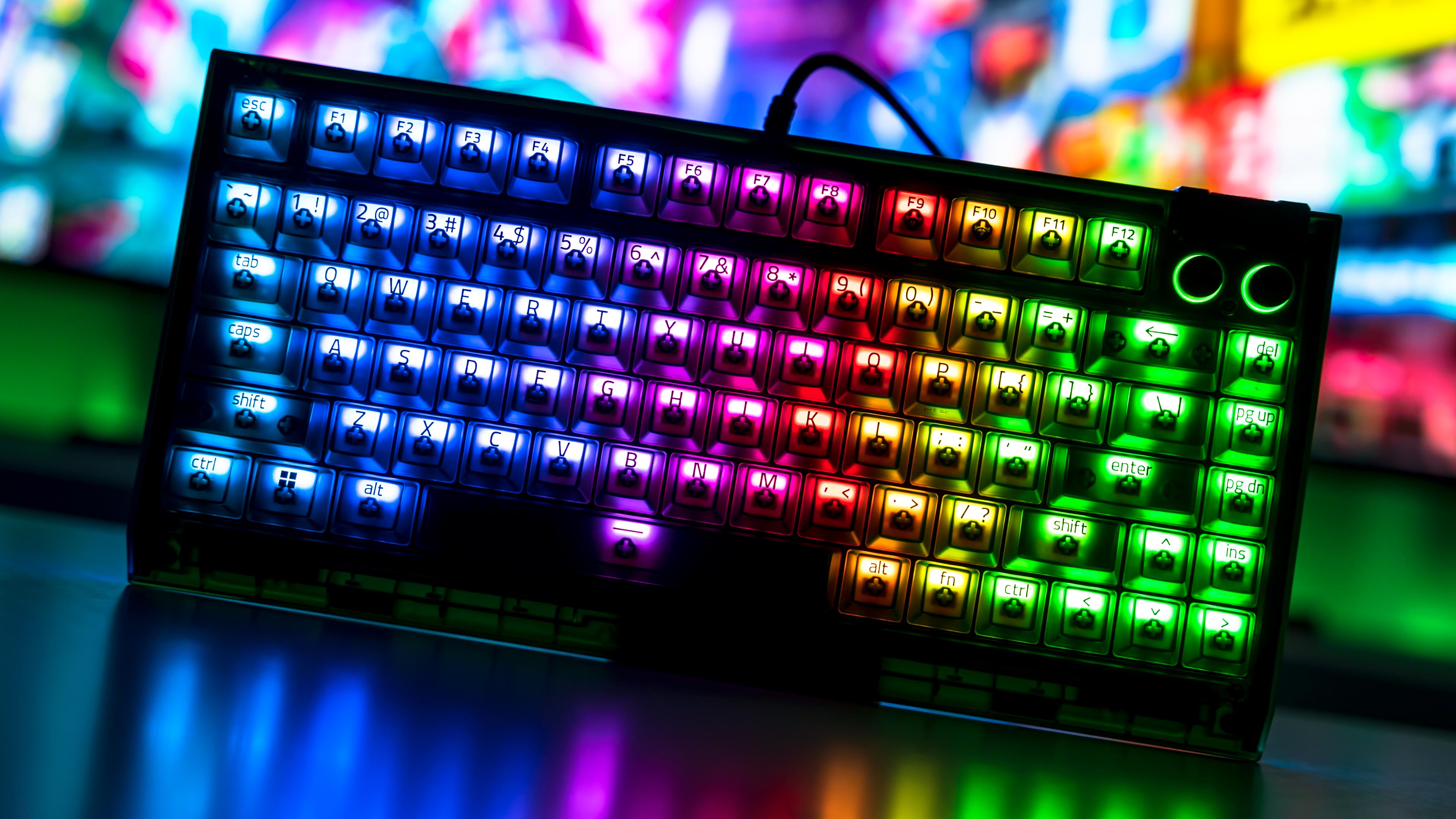 Razer Blackwidow V4 75% Phantom Green Edition RGB Lights off (10)