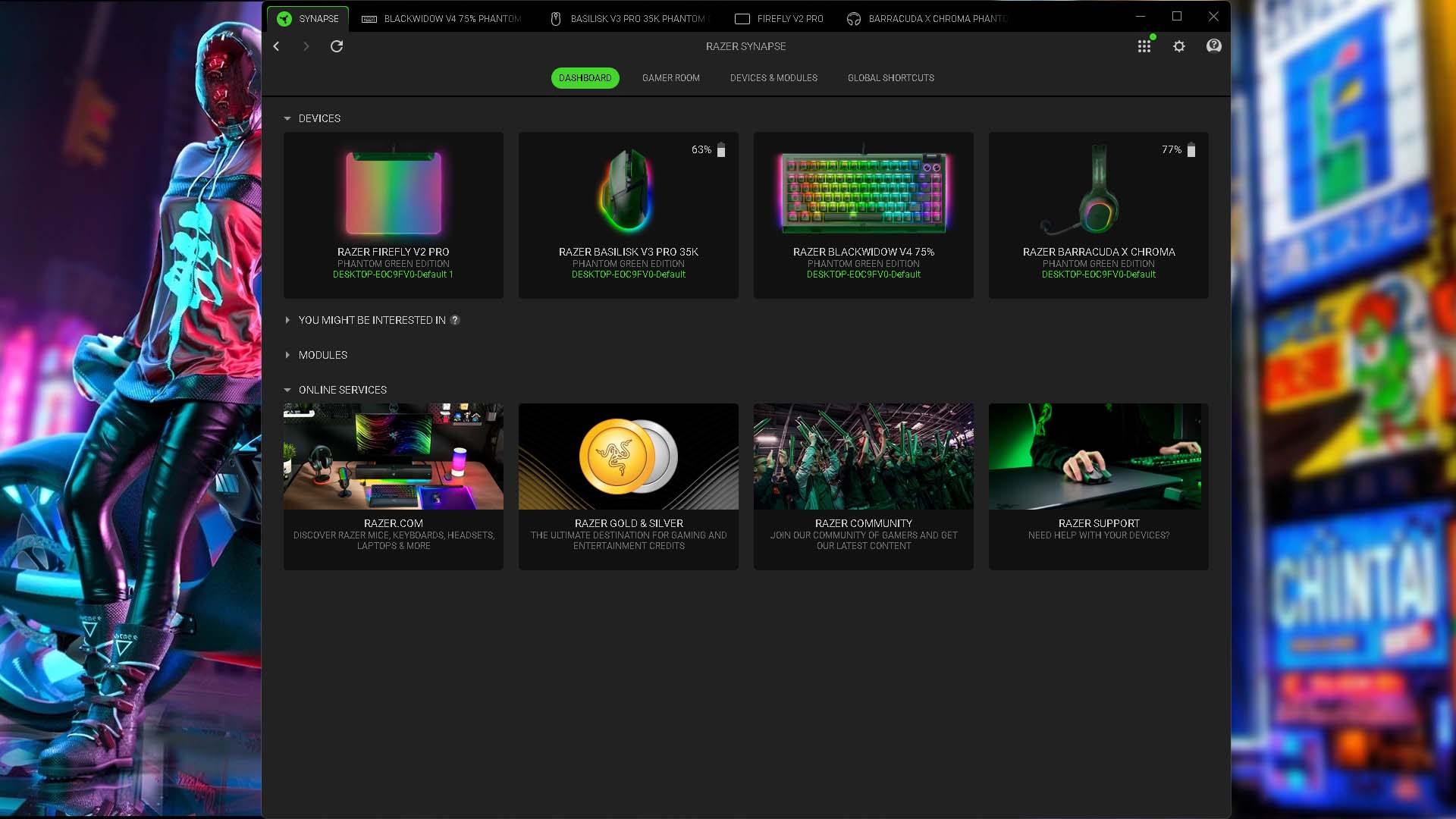 Razer Blackwidow V4 75% Phantom Green Edition Synapse (1)