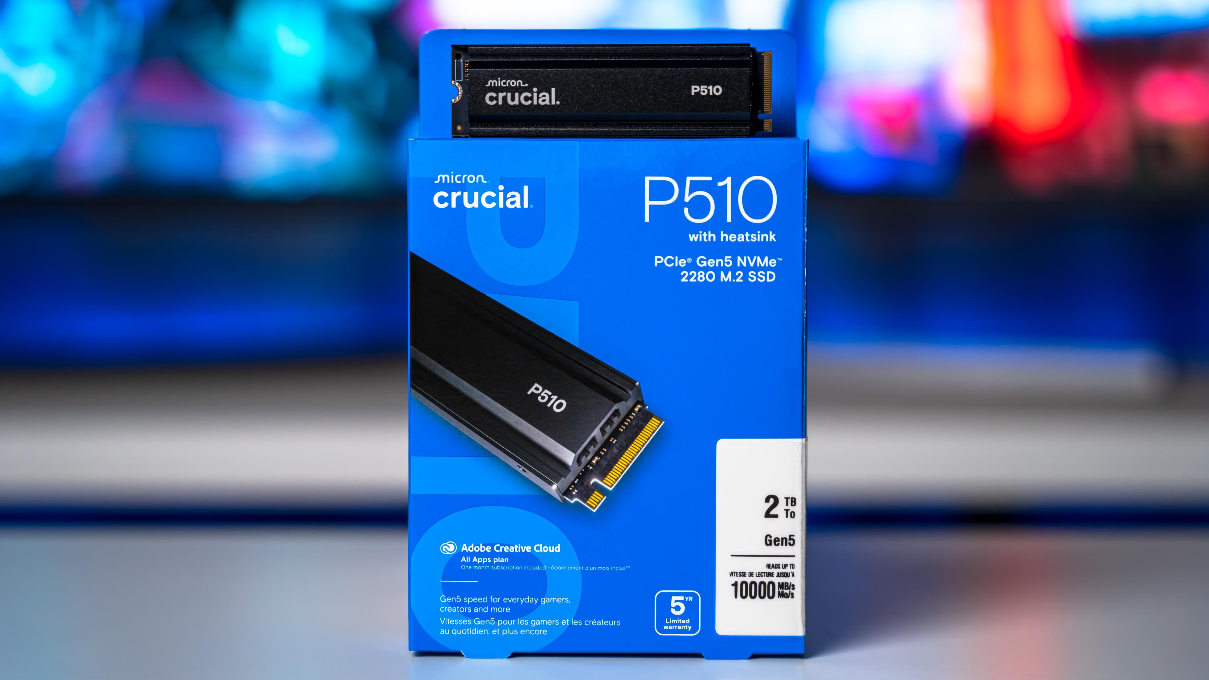 Crucial P510 2TB Heatsink