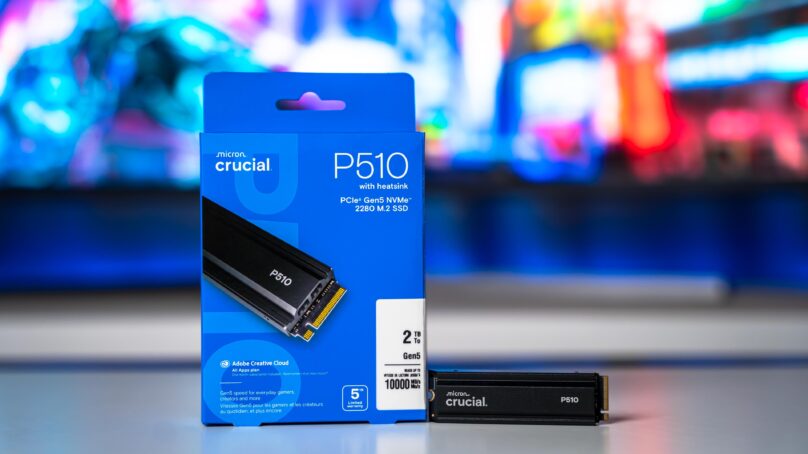 مراجعة Crucial P510 2TB Heatsink : وحدة تخزين جيل خامس اقتصادية