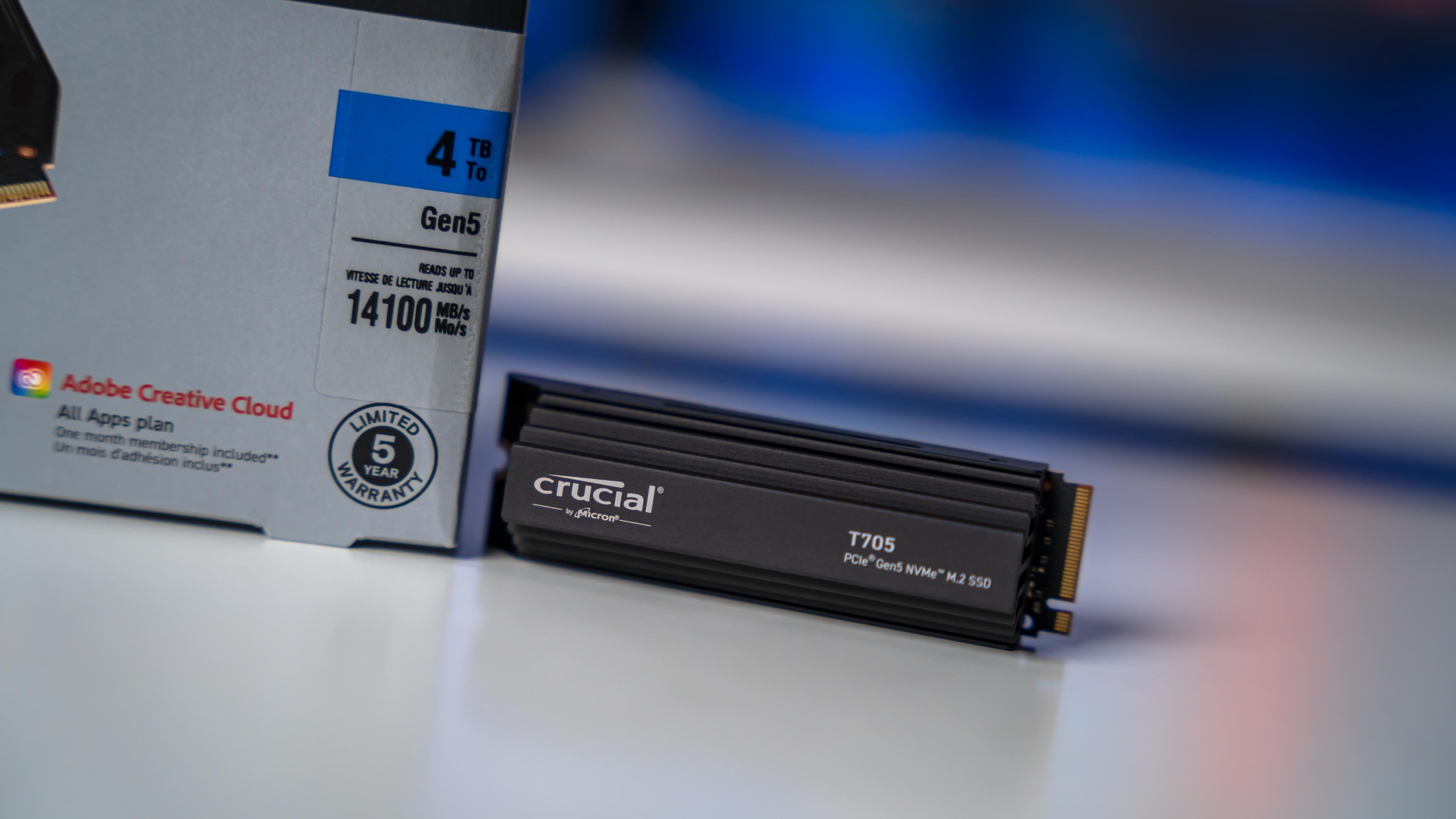 Crucial T705 4TB Heatsink