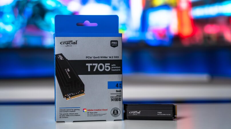 مراجعة Crucial T705 4TB Heatsink M.2 Gen5 : بسرعة 14 جيجابايت فائقة
